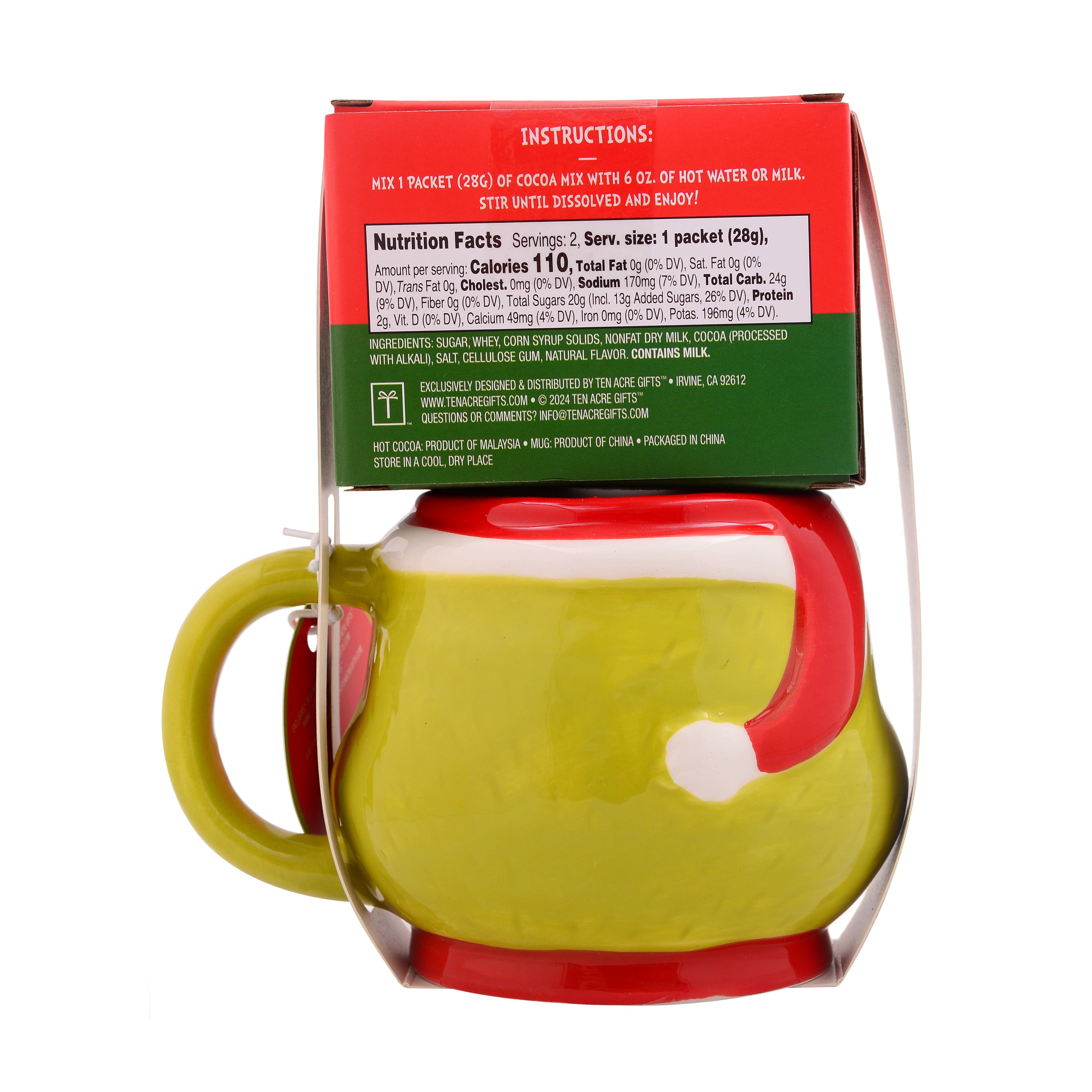 The Grinch Figural Mug &#x26; Cocoa Set