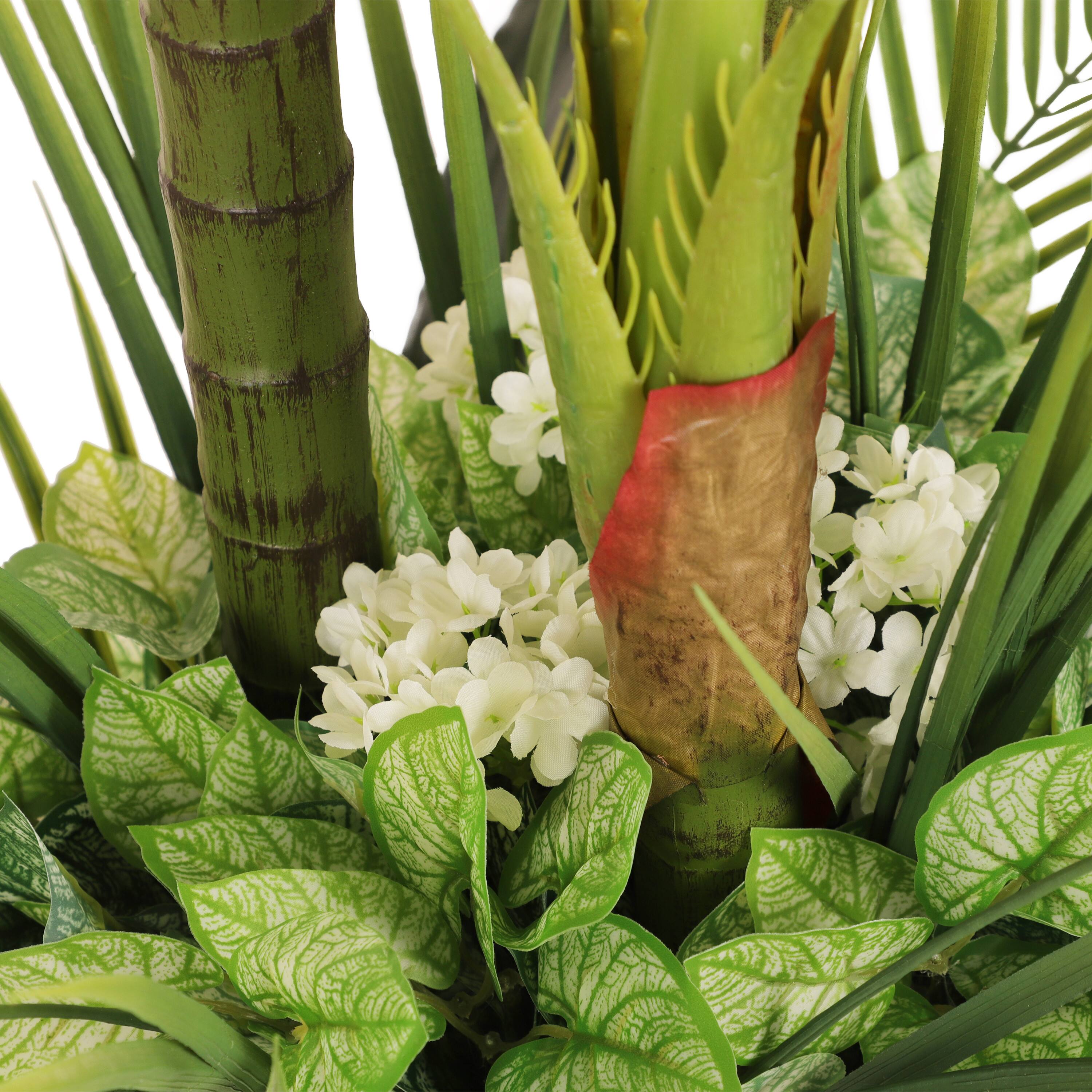 6ft. Artificial Areca Palm Tree in White Decorative Pot