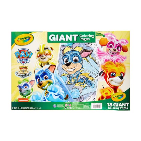 Shop For The Crayola Paw Patrol Giant Coloring Pages At Michaels