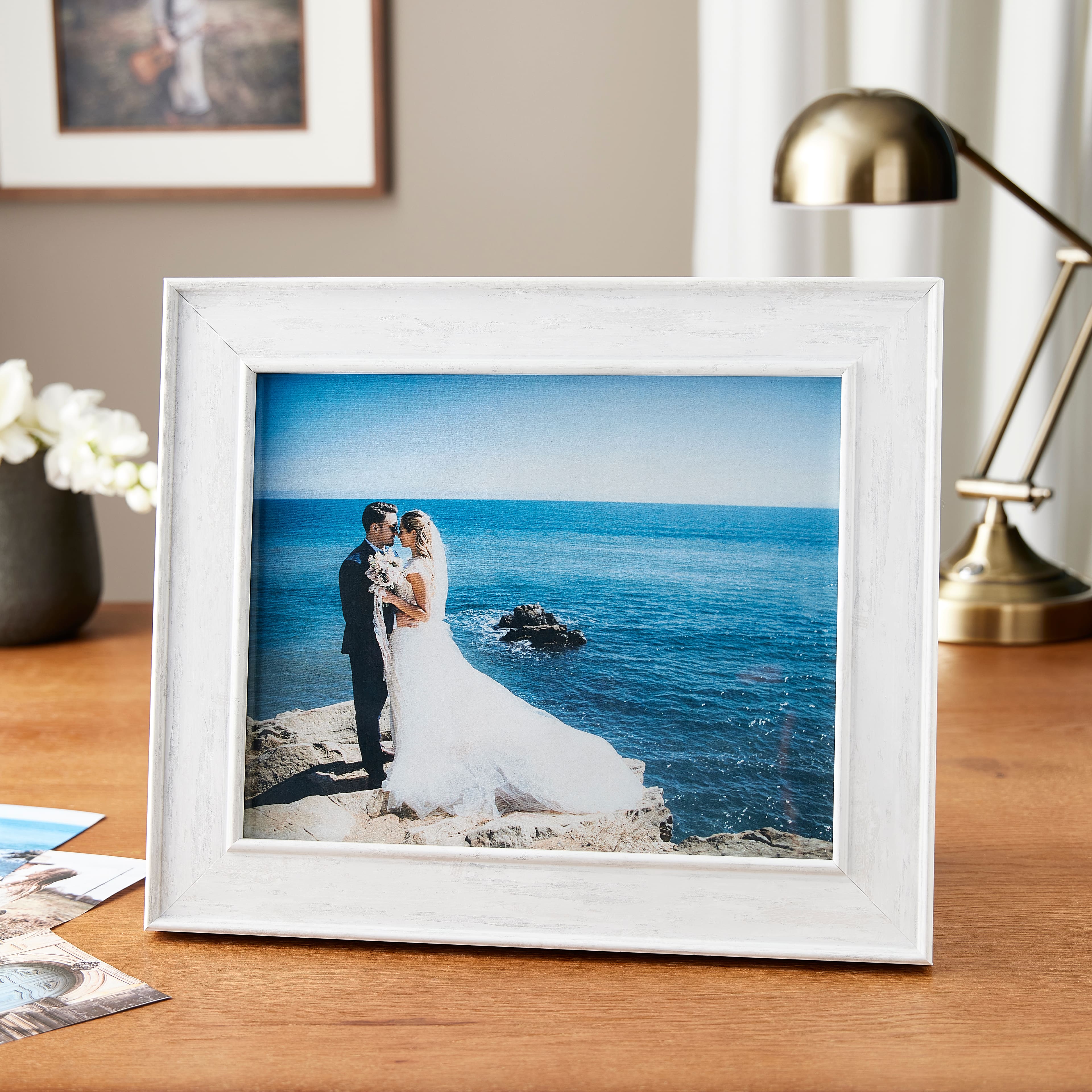 Expressions™ 8" x 10" Whitewashed Inner & Outer Lip Frame by Studio Décor®