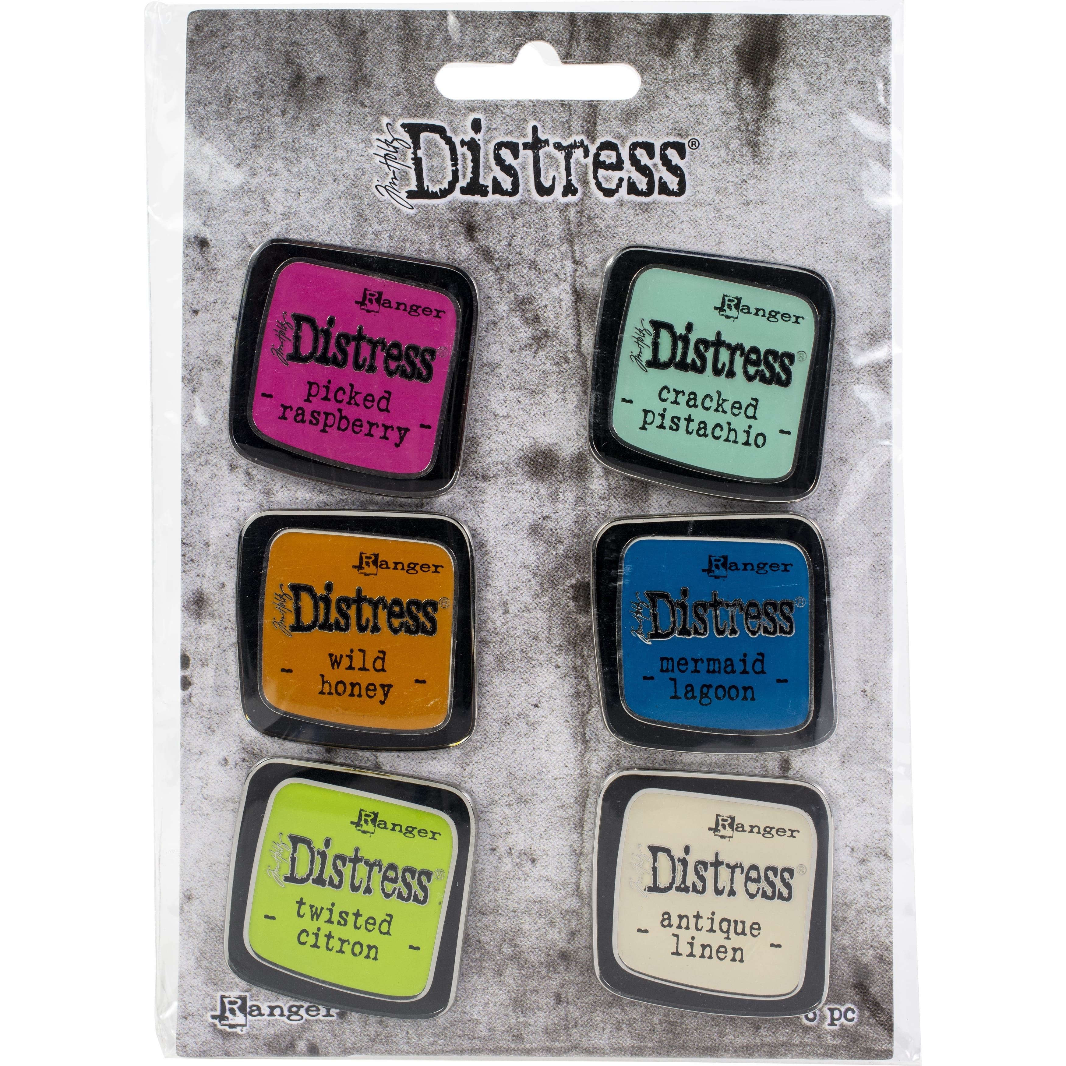 Tim Holtz® Distress® Enamel Collector Pin Set No.1