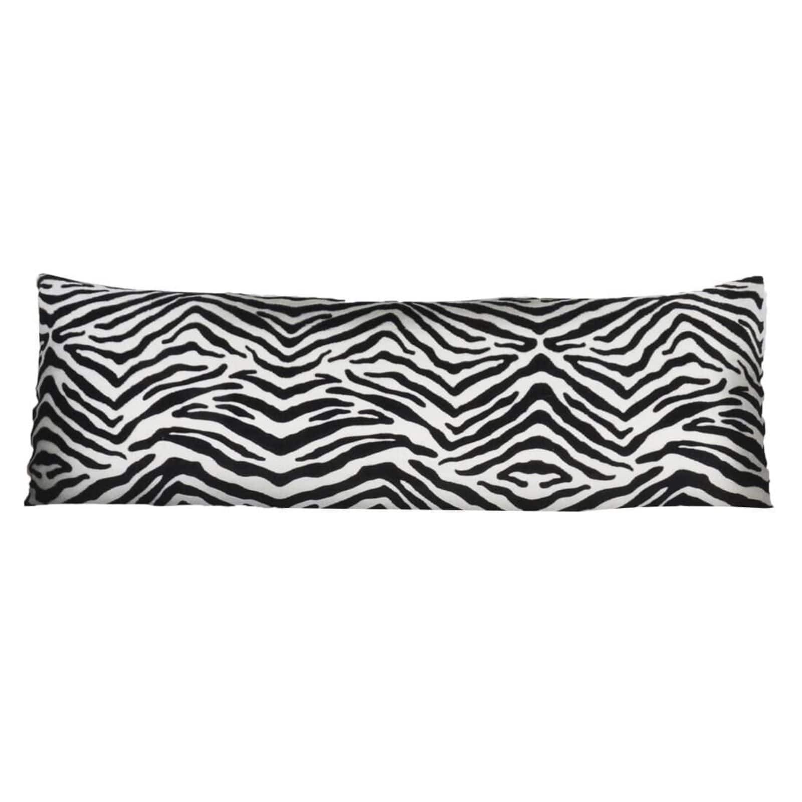 zebra body pillow