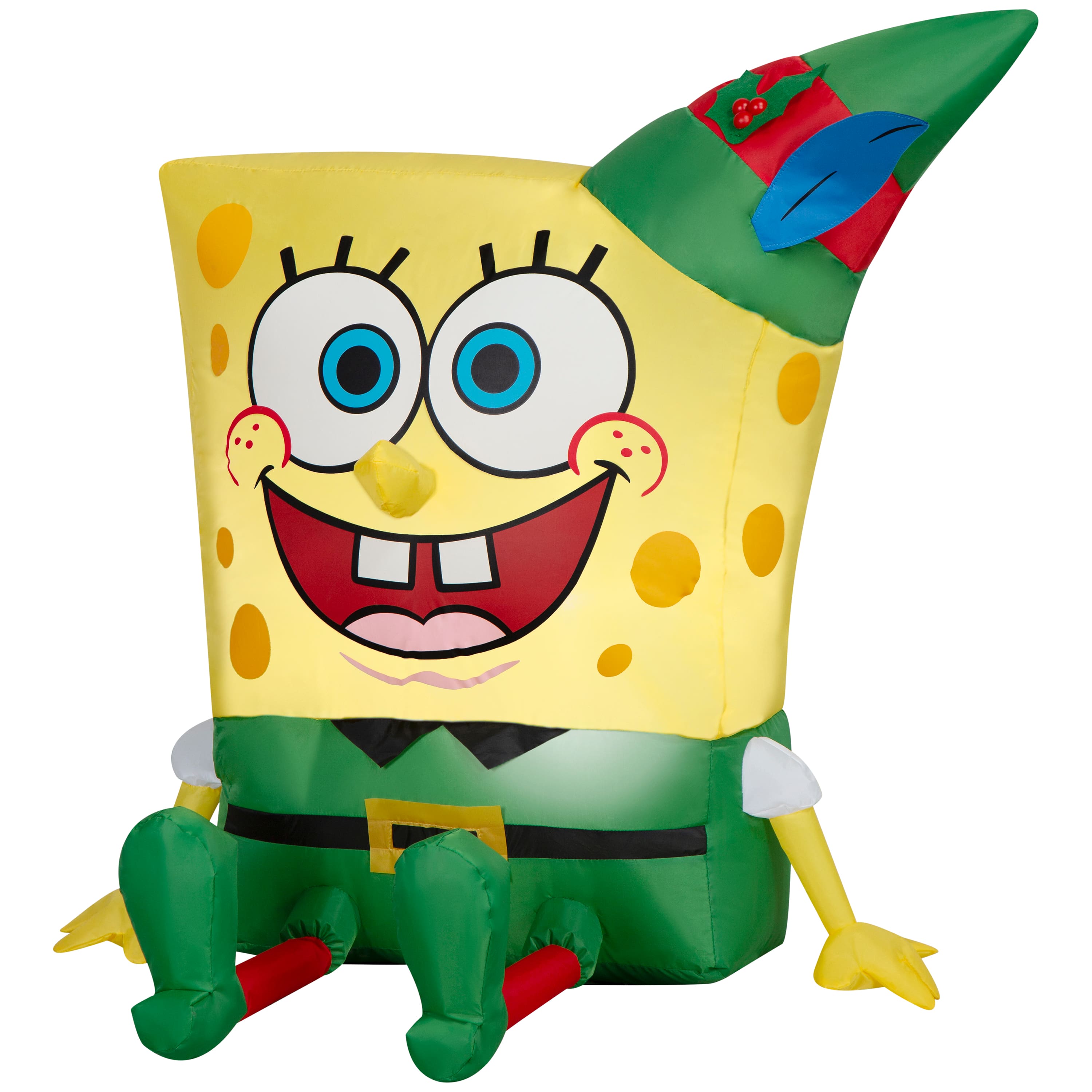 Airblown® 3ft Christmas Inflatable SpongeBob in Elf Outfit