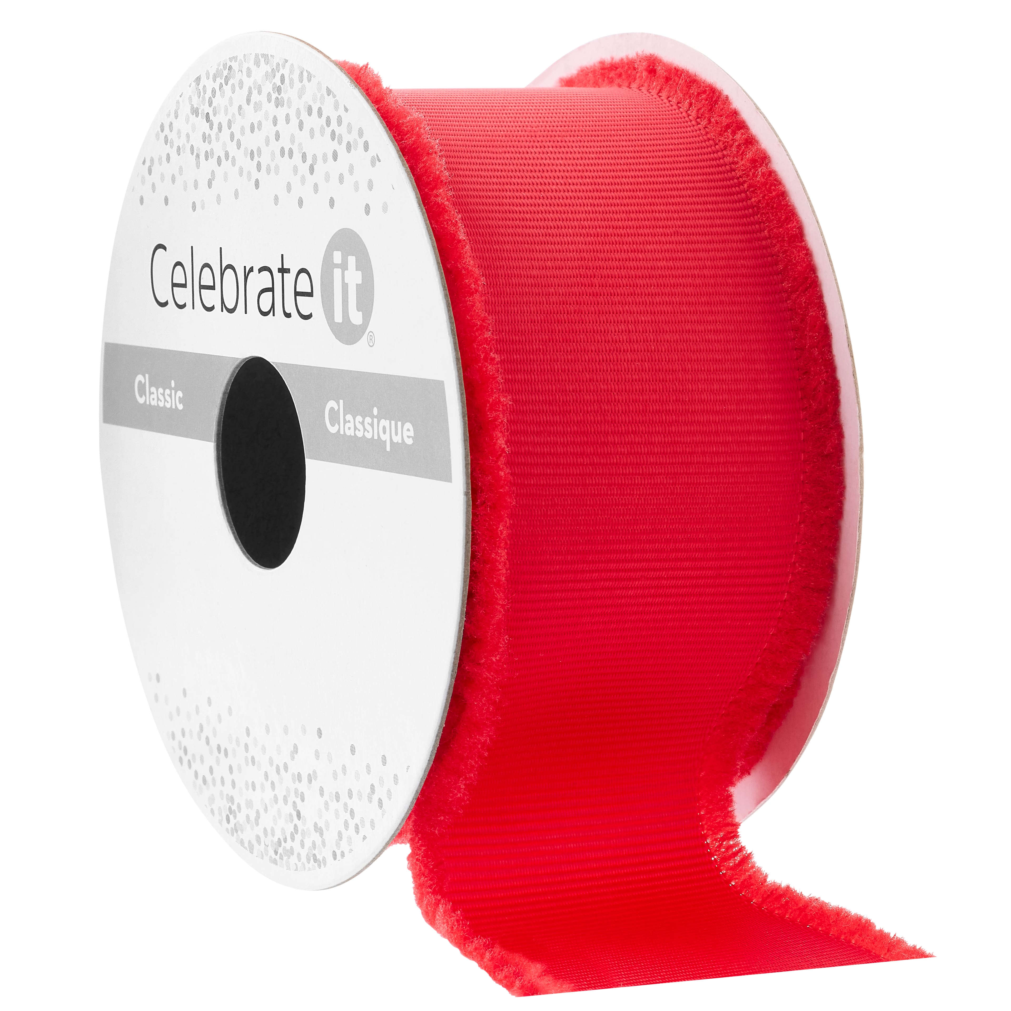 1.5&#x22; x 3yd. Fringed Edge Ribbon by Celebrate It&#xAE;