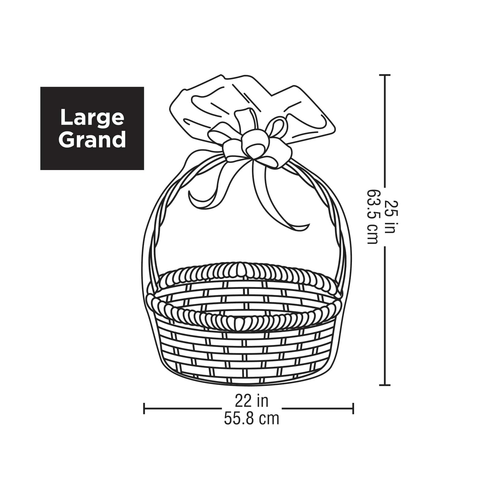 Large Clear Basket Gift Bags by Celebrate It™, 24ct.