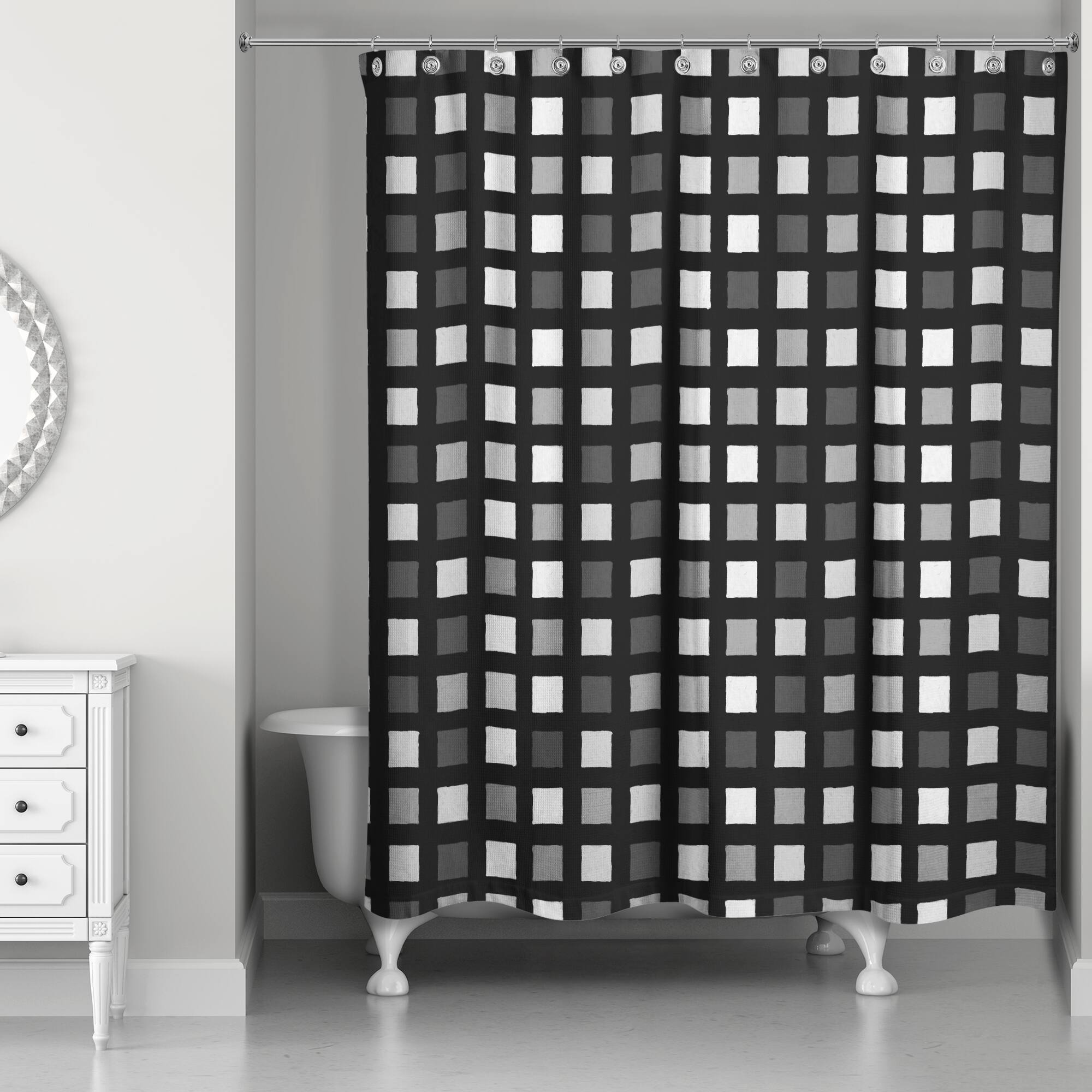 Squares Shower Curtain
