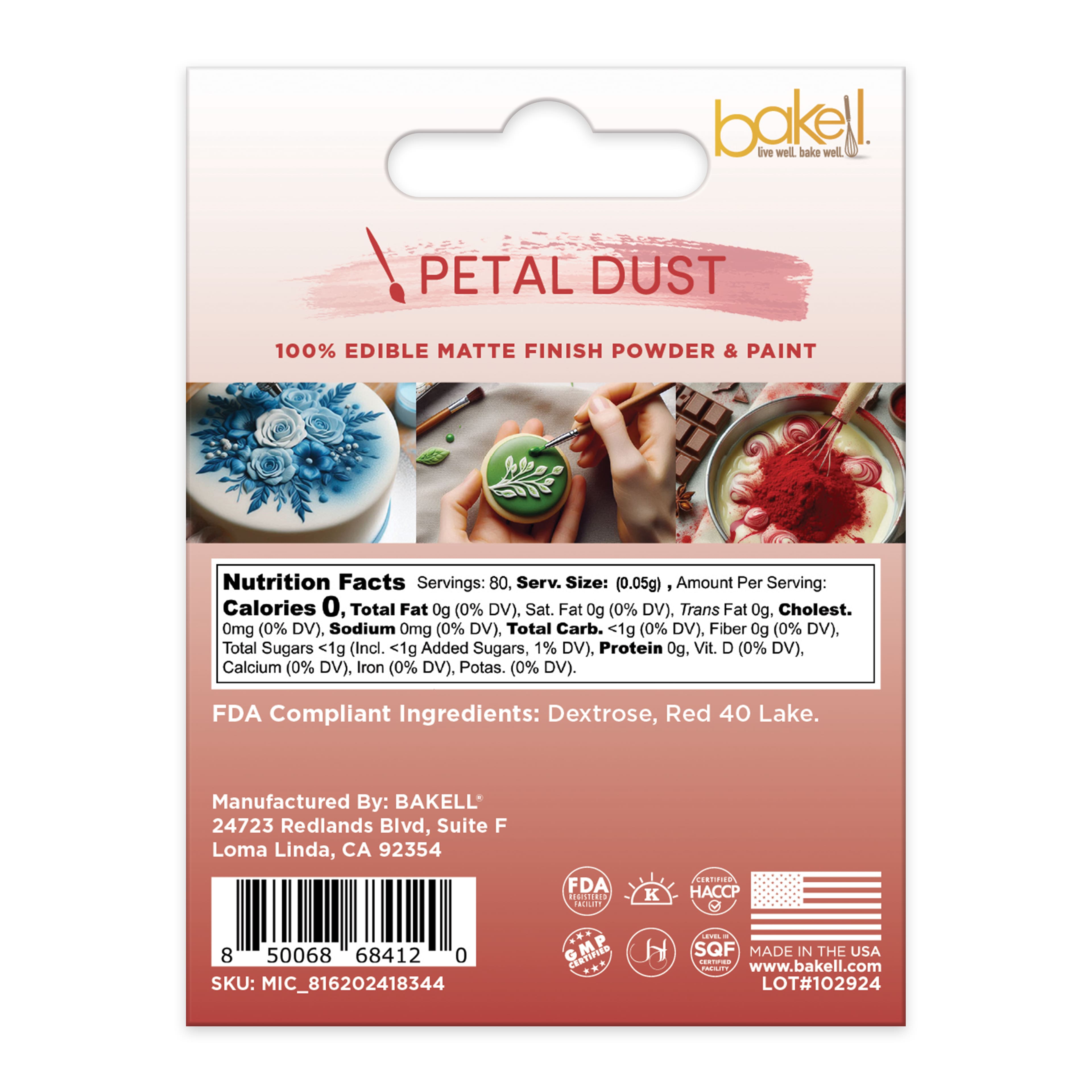 Bakell&#xAE; Petal Dust Edible Matte Finish Powder