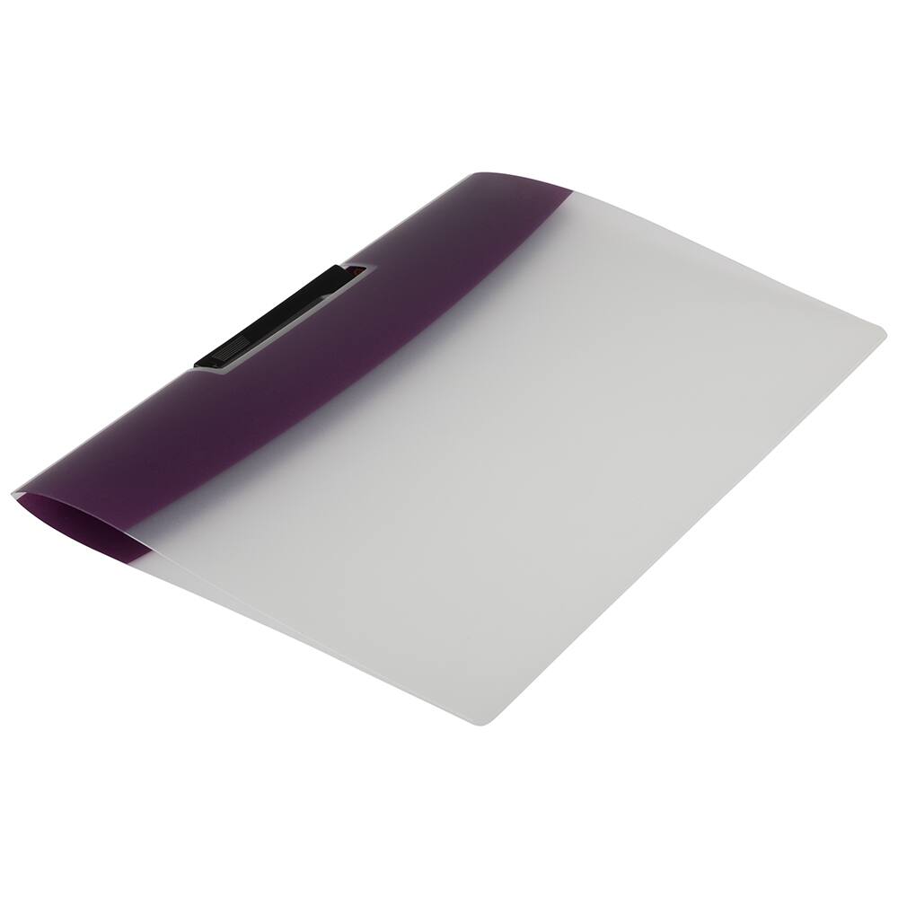 JAM Paper 9" x 12" Purple Plastic Report Cover with Swing Lock Clip, 20ct.