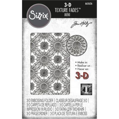 Sizzix® Tim Holtz Mini Kaleidoscope 3D Texture Fades Embossing Folder