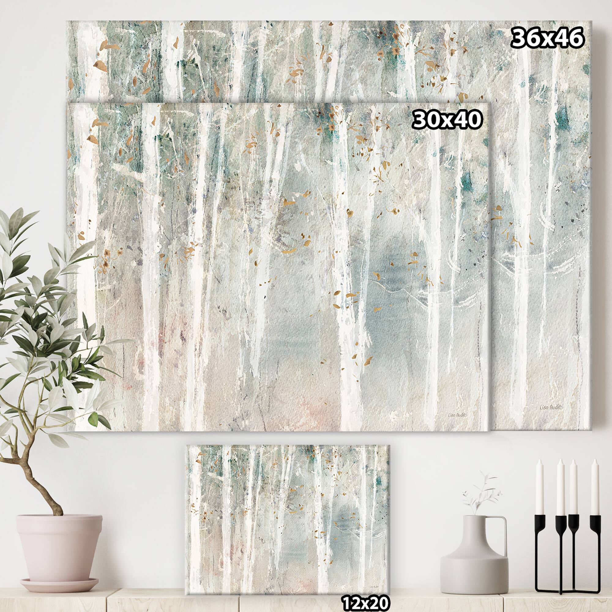 Designart - A Woodland Walk into the Forest VII - Modern Farmhouse Canvas Art