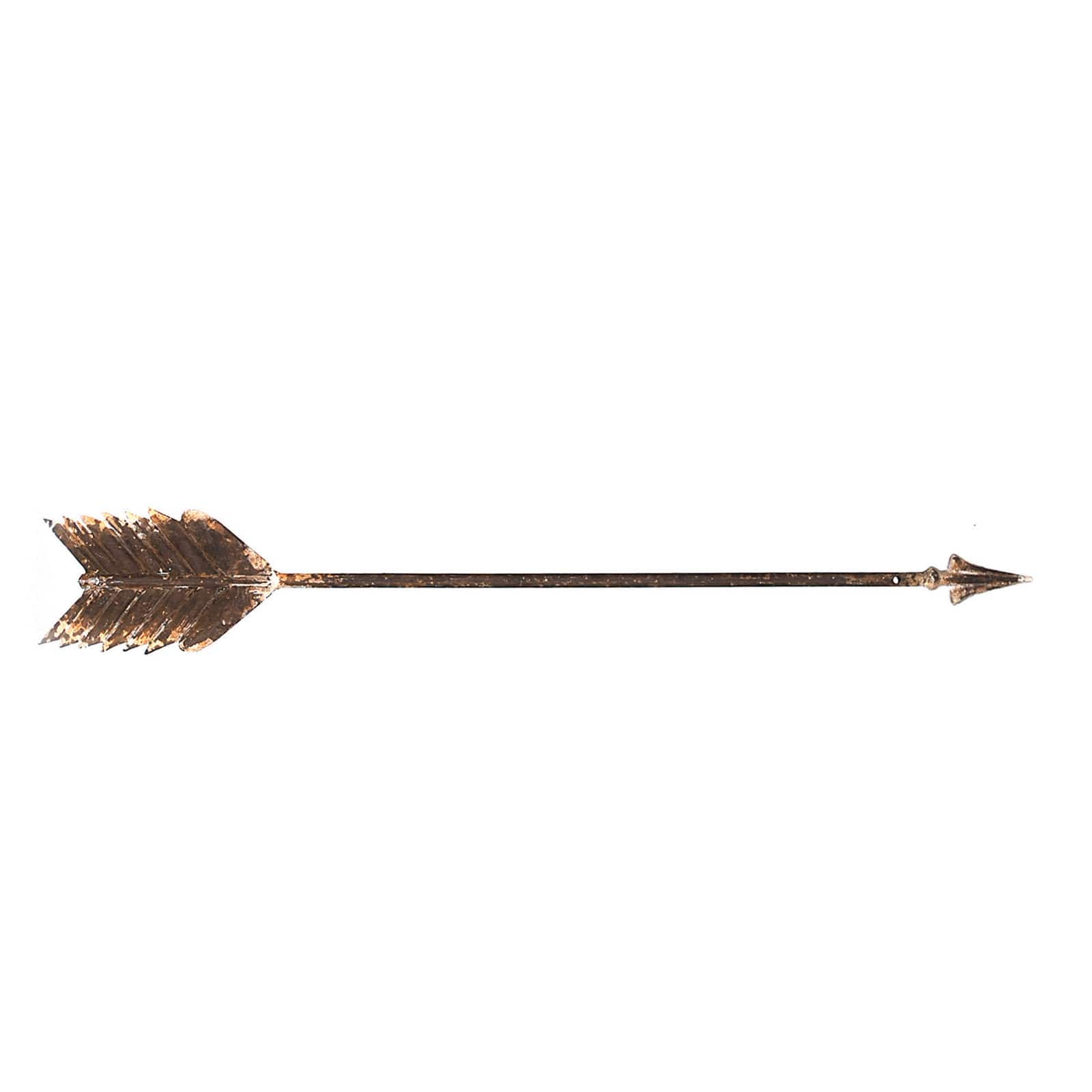 Hello Honey&#xAE; Brown Metal Arrow Wall D&#xE9;cor