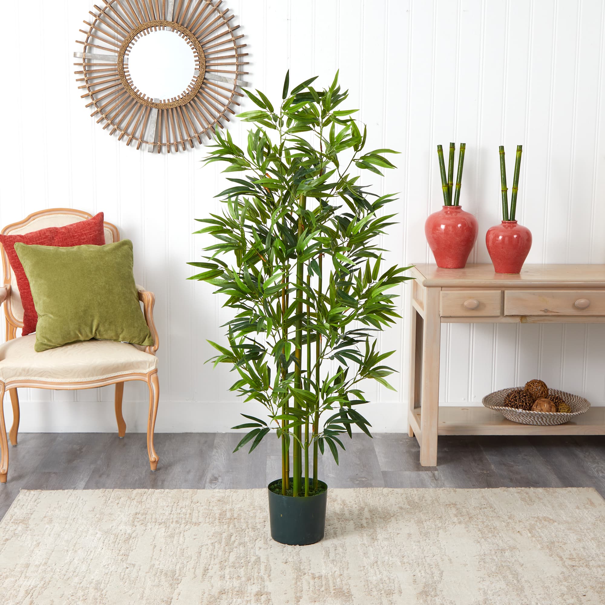 5ft. Potted Bamboo Artificial Tree