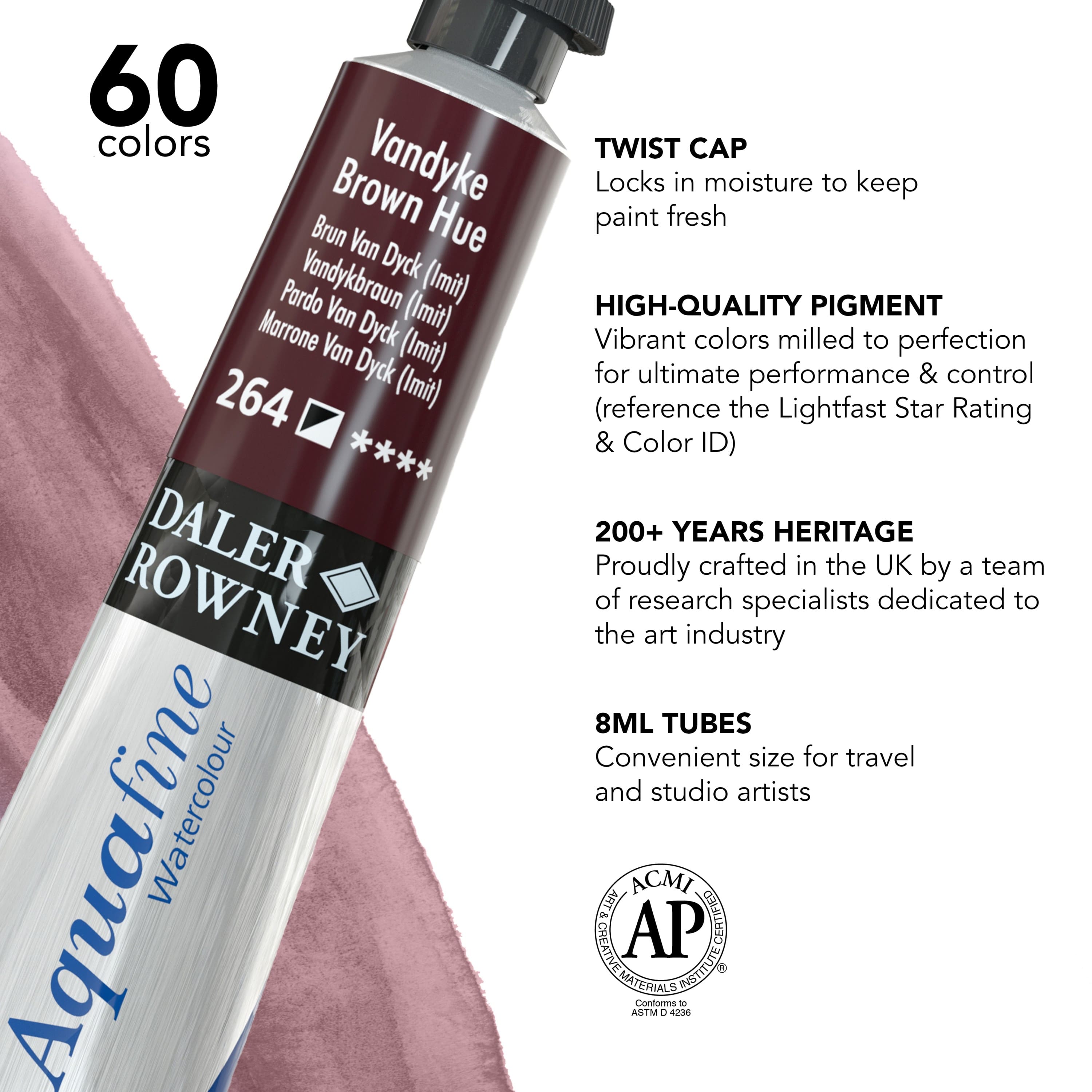 Daler-Rowney&#xAE; Aquafine Watercolour Paint, 8mL