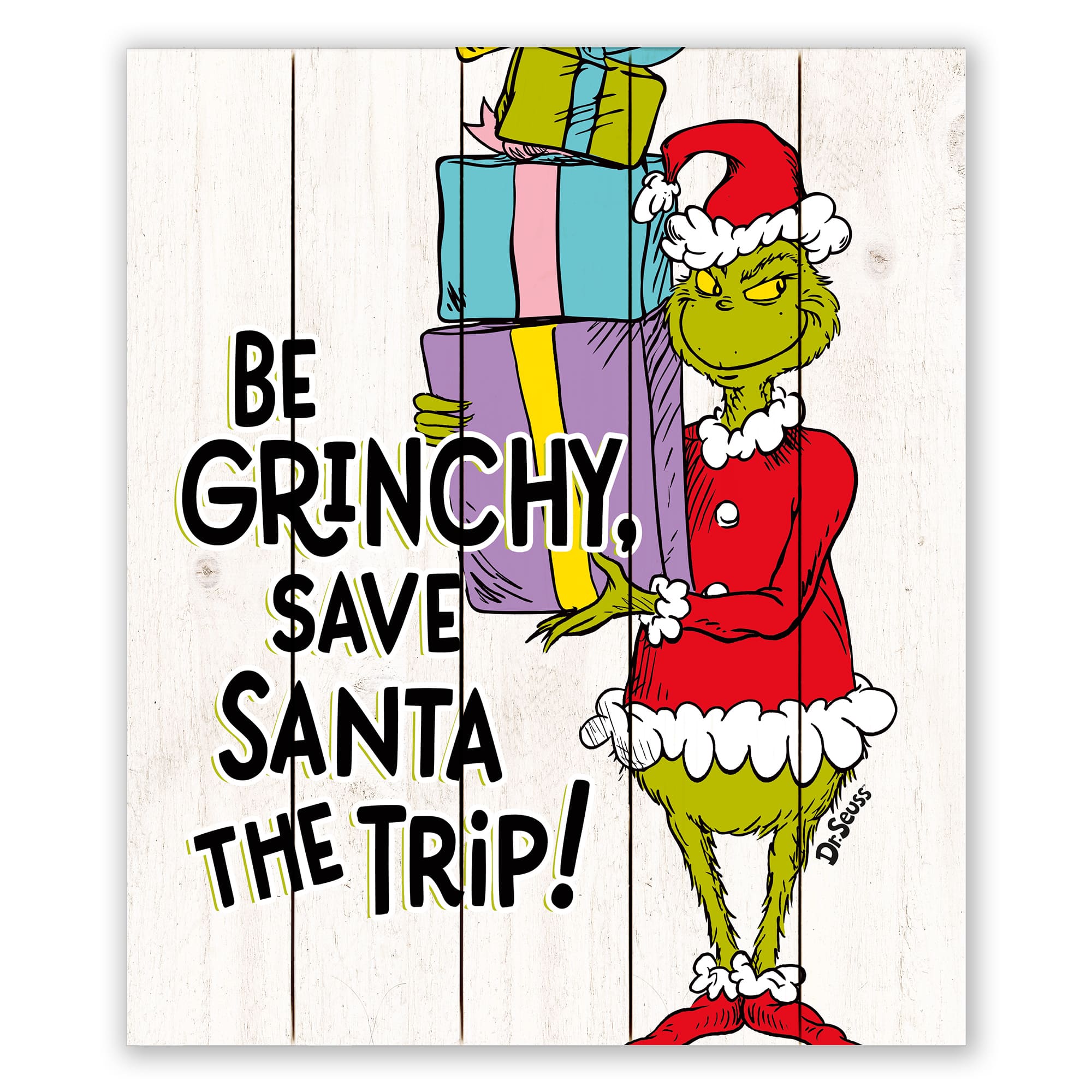 20&#x22; The Grinch Be Grinchy Pallet Wood Wall Art