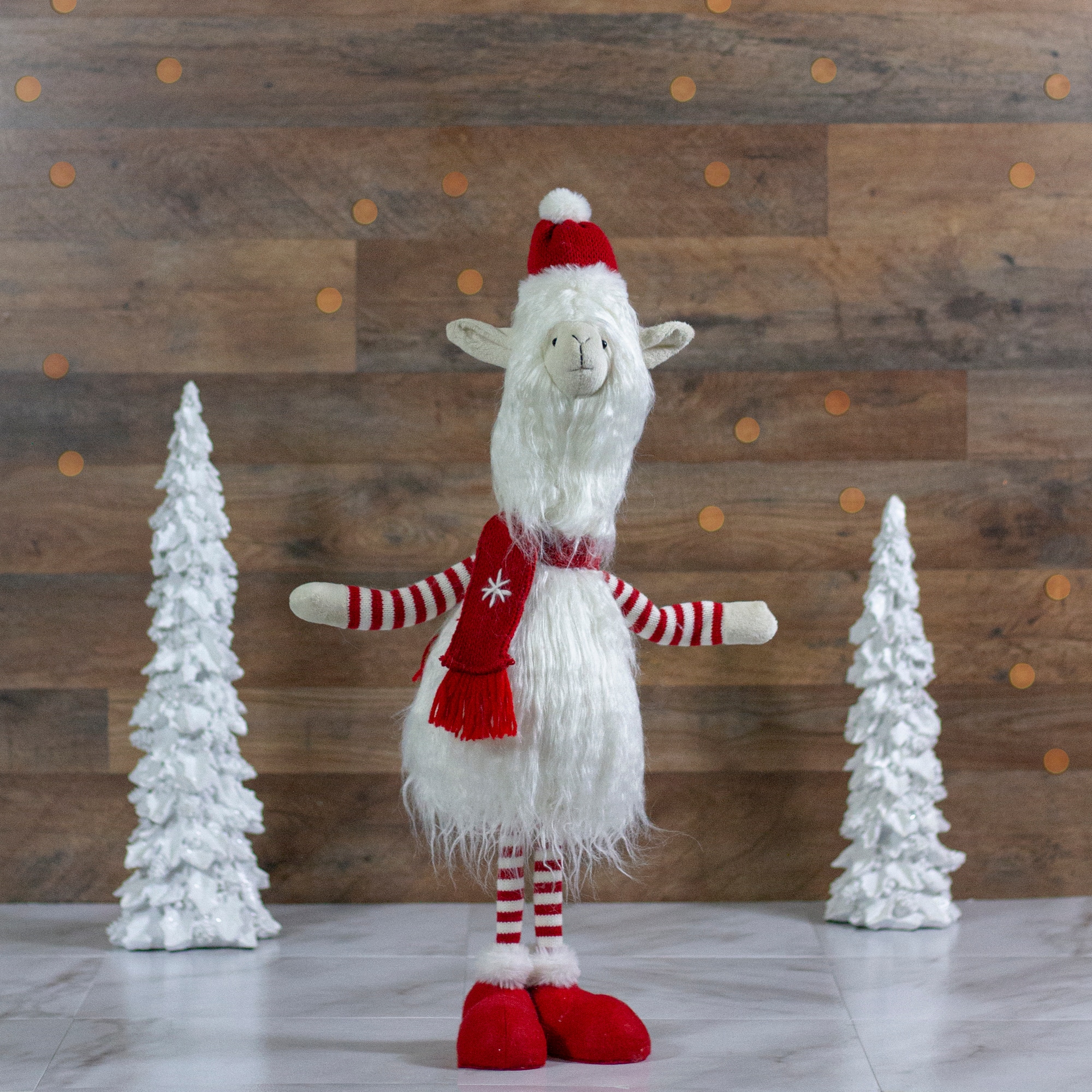 26" Plush Standing Llama Tabletop Decoration