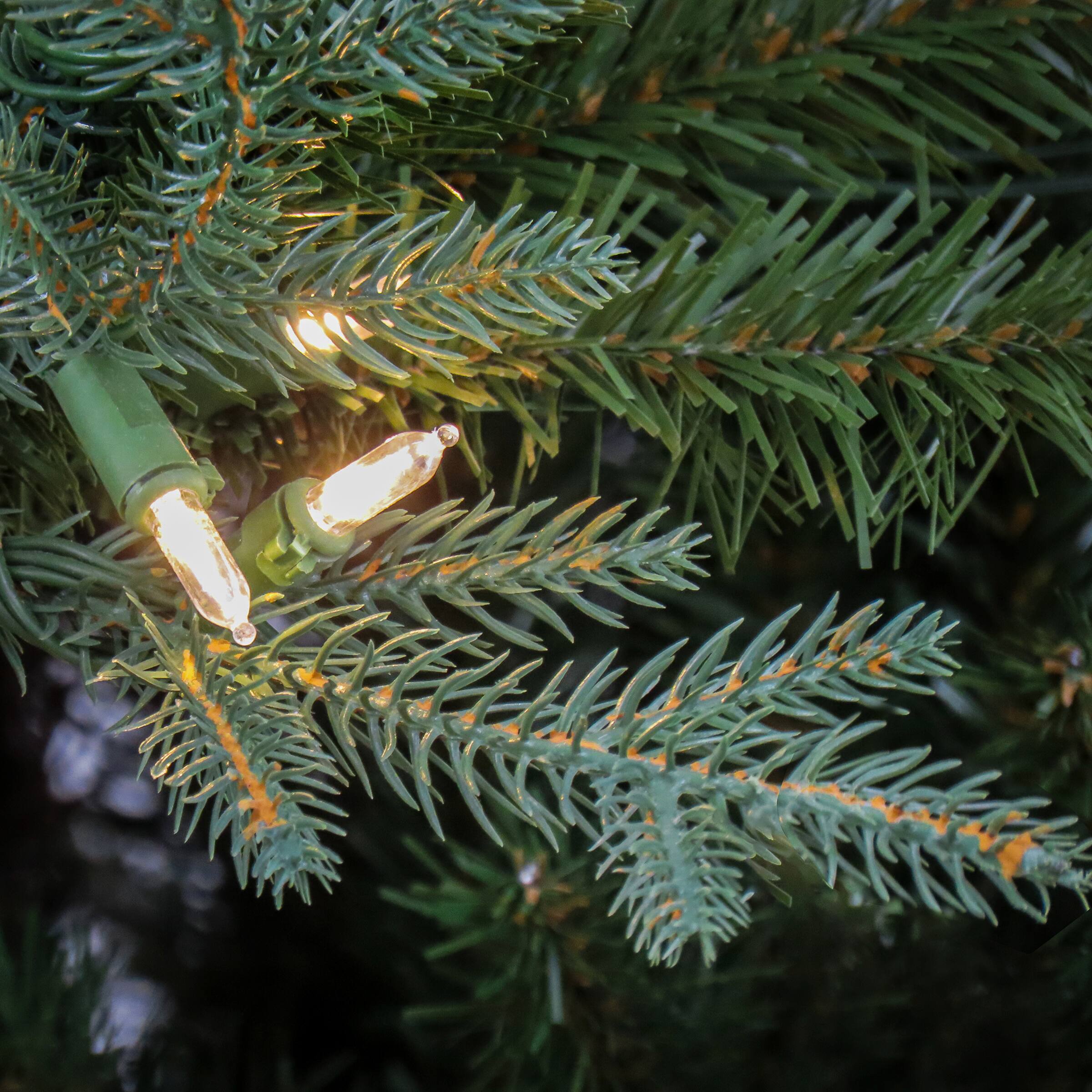 7.5ft. Pre-Lit Wenatchee Fir Artificial Christmas Tree, Warm White LED Lights