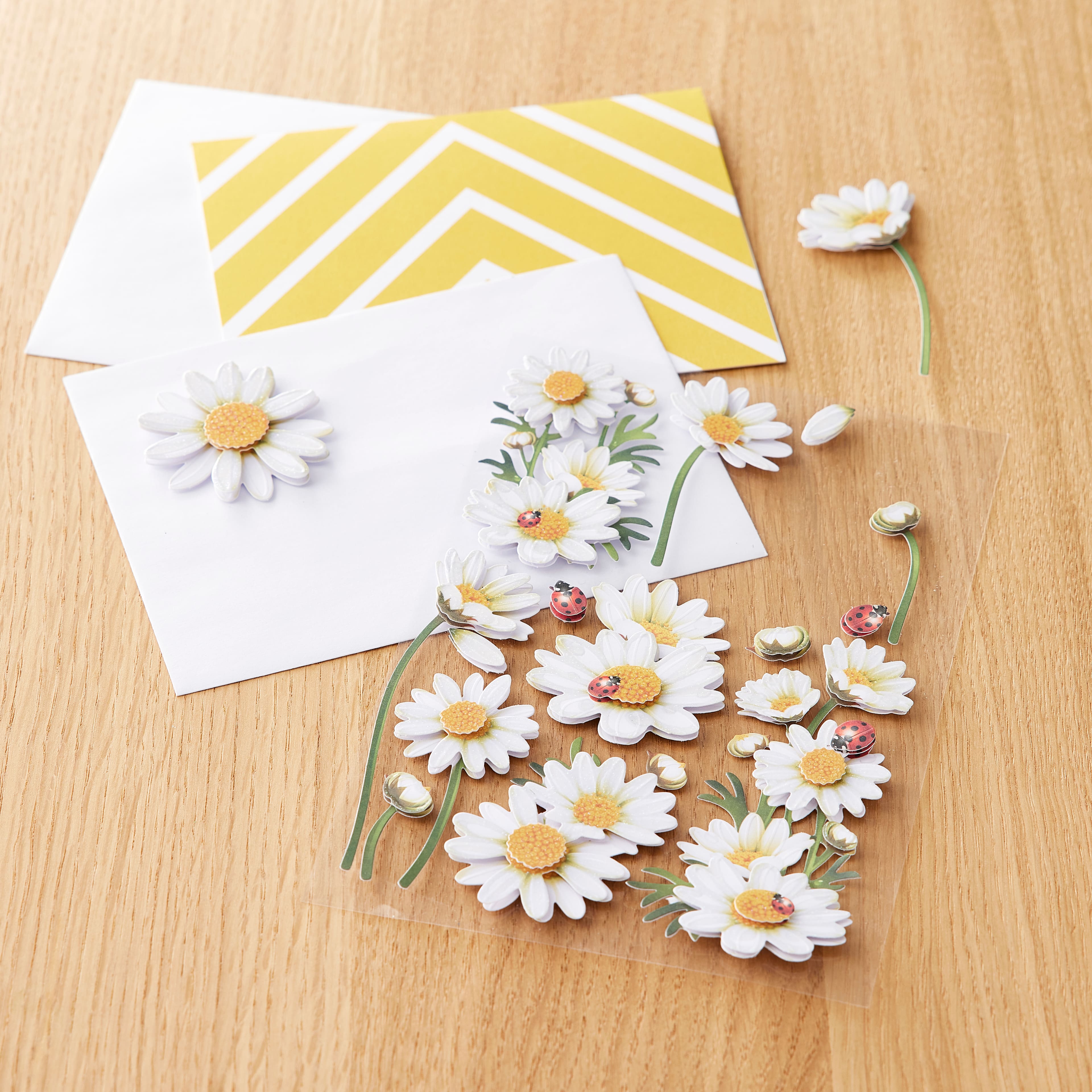 12 Packs: 16 ct. (192 total) Daisy Dimensional Stickers by Recollections&#x2122;