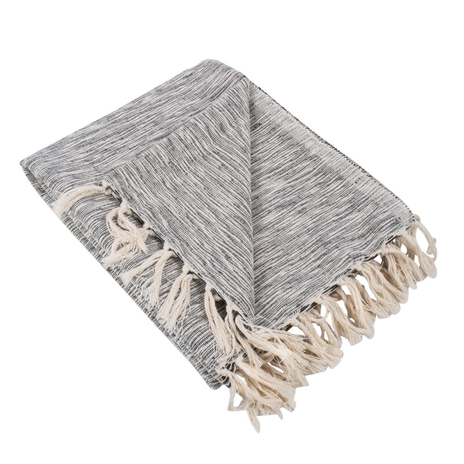 DII&#xAE; Black Variegated Throw