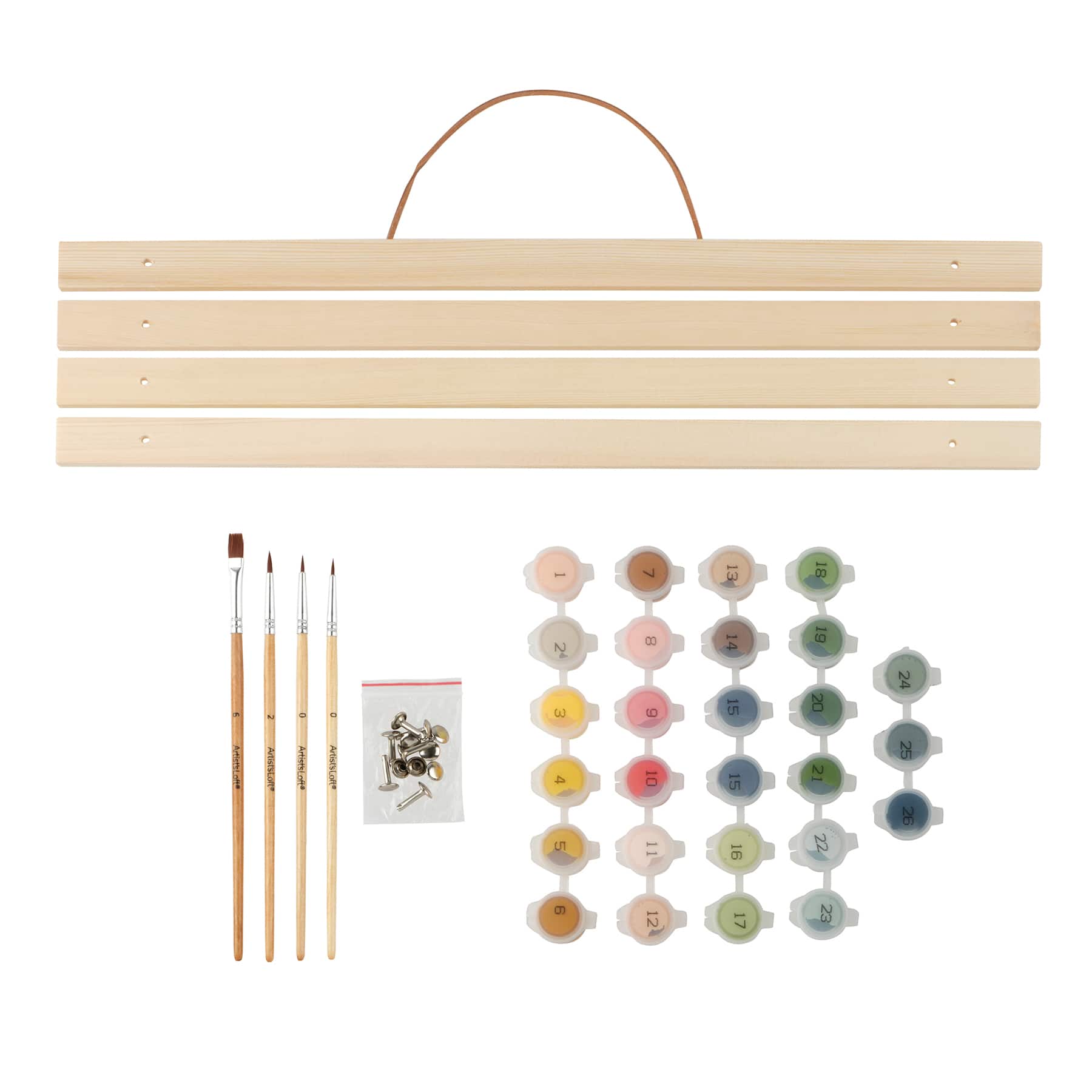 16&#x22; x 20&#x22; Garden Romance Paint-by-Number Kit with Wood Display Hanger by Artist&#x27;s Loft&#xAE;