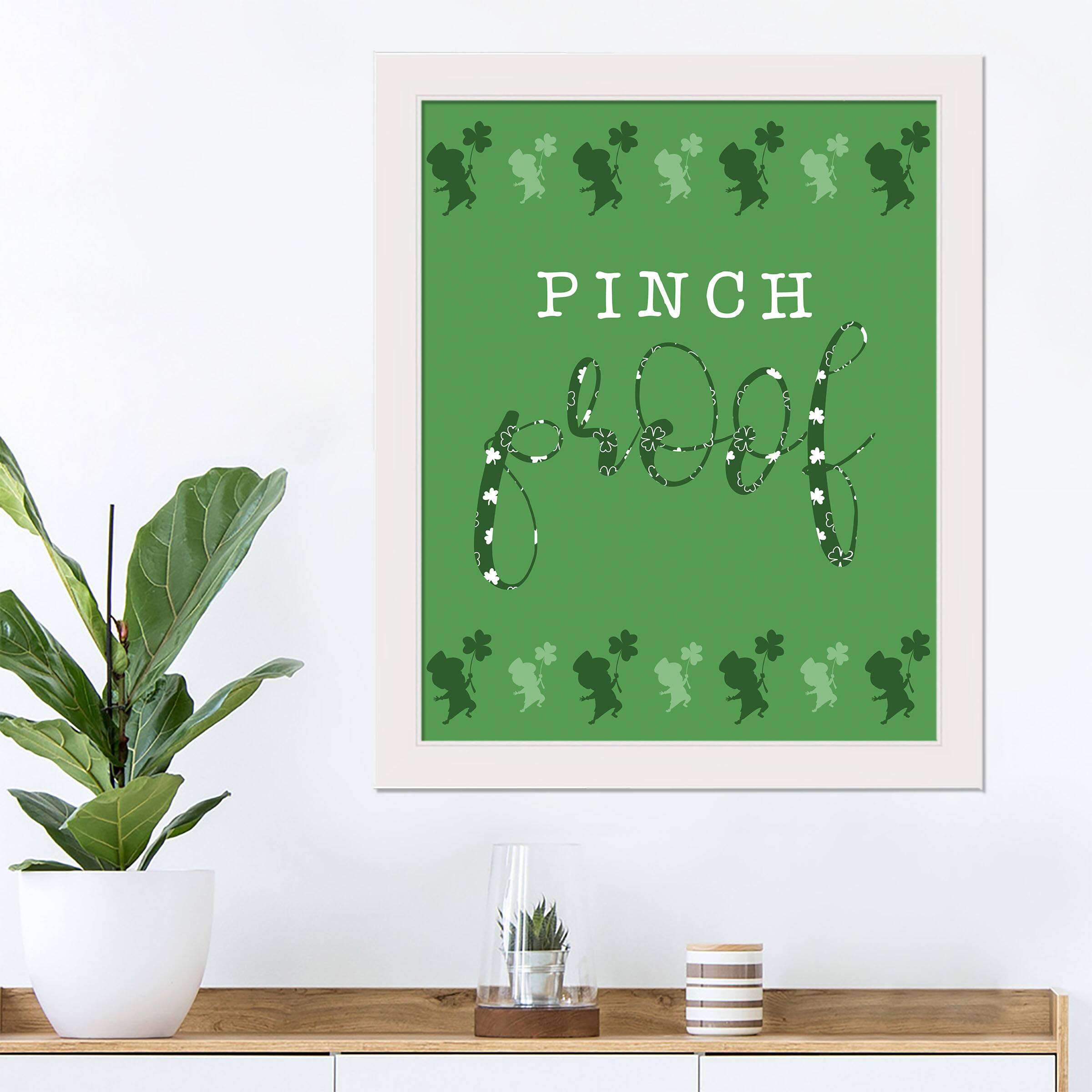 Pinch Proof 16" x 20" White Framed Print Under Plexiglass
