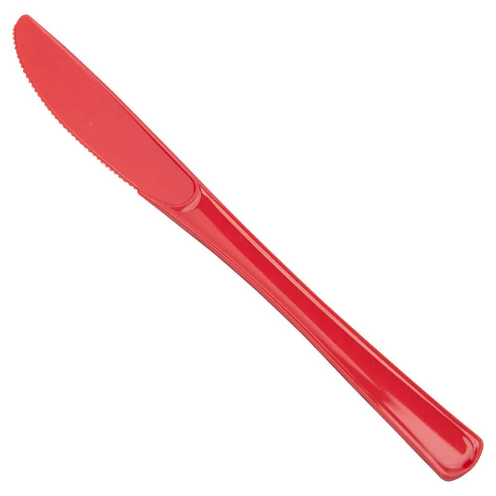 JAM Paper Premium Utensils Plastic Knives Party Pack, 48ct.