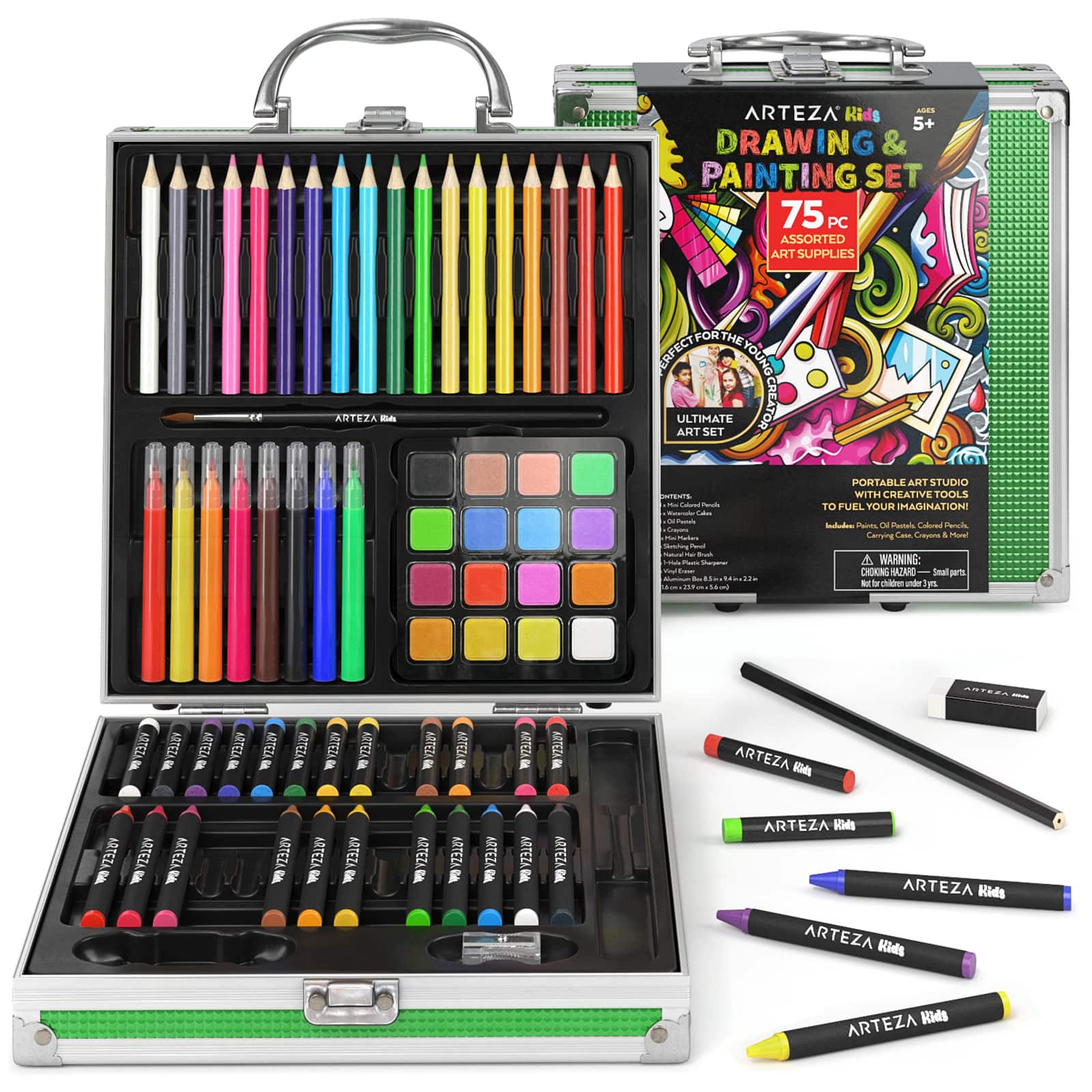 SRMI 50Pcs Kids Painting Kit Drawing Kit for Kids Art Supplies for