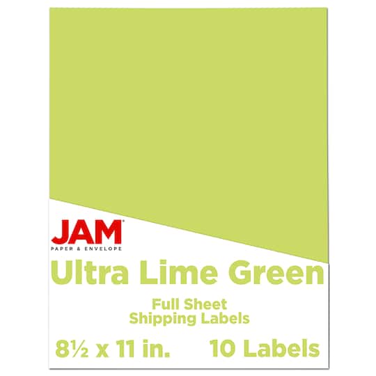 JAM Paper Shipping Labels, 8.5
