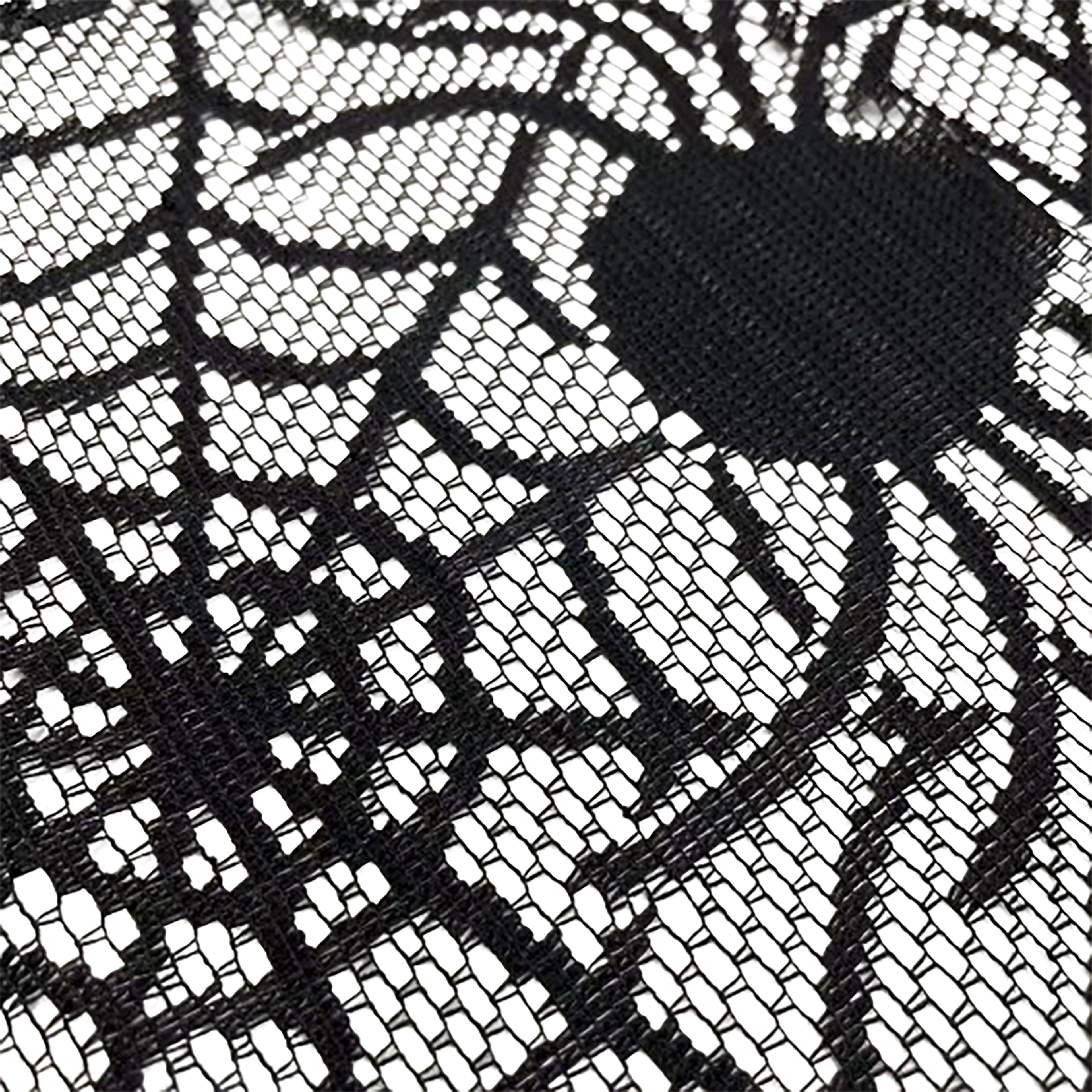 72&#x22; Black Halloween Spider Web Table Runner by Ashland&#xAE;