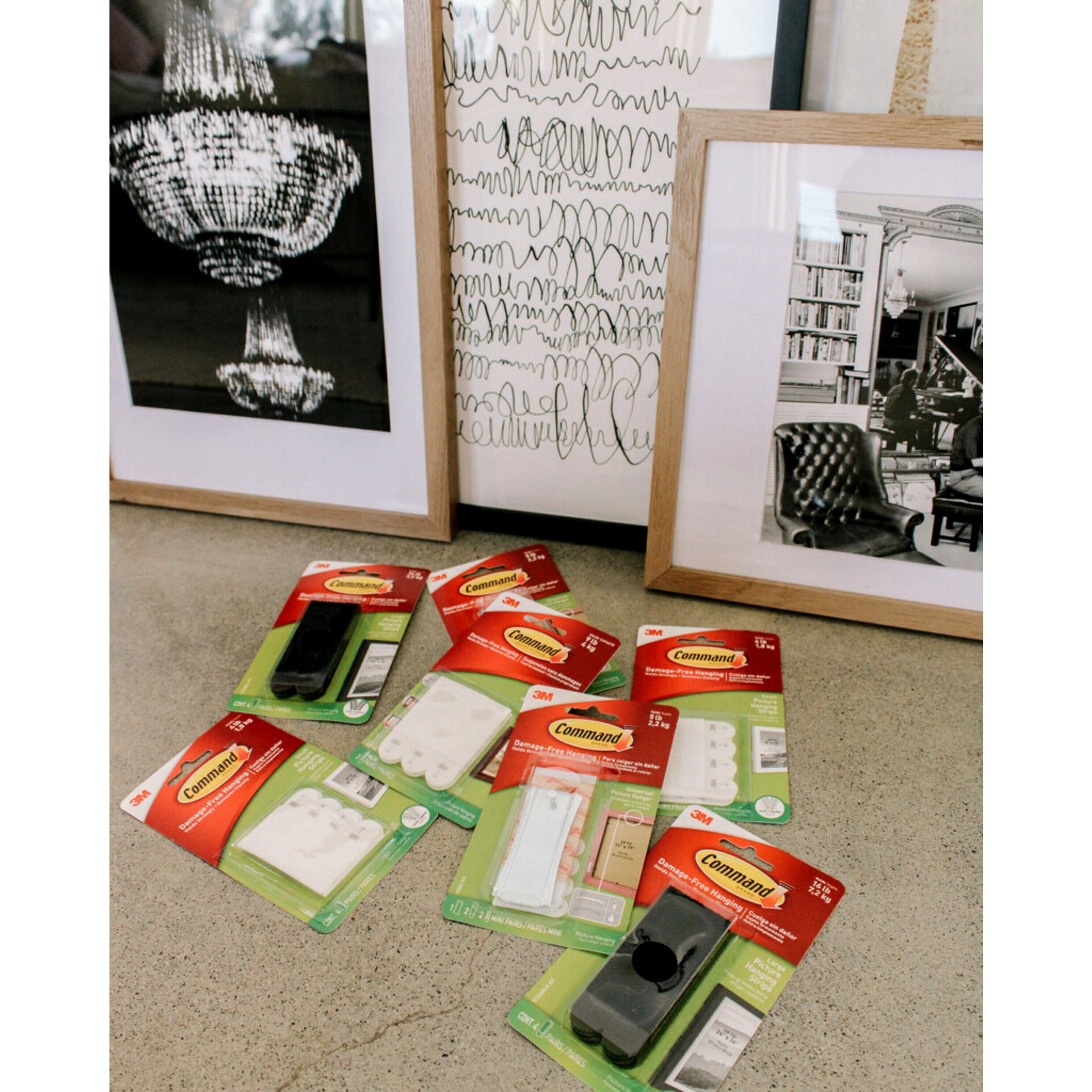 12 Packs: 12 ct. (144 total) 3M Command™ Medium Black Picture Hanging Strips