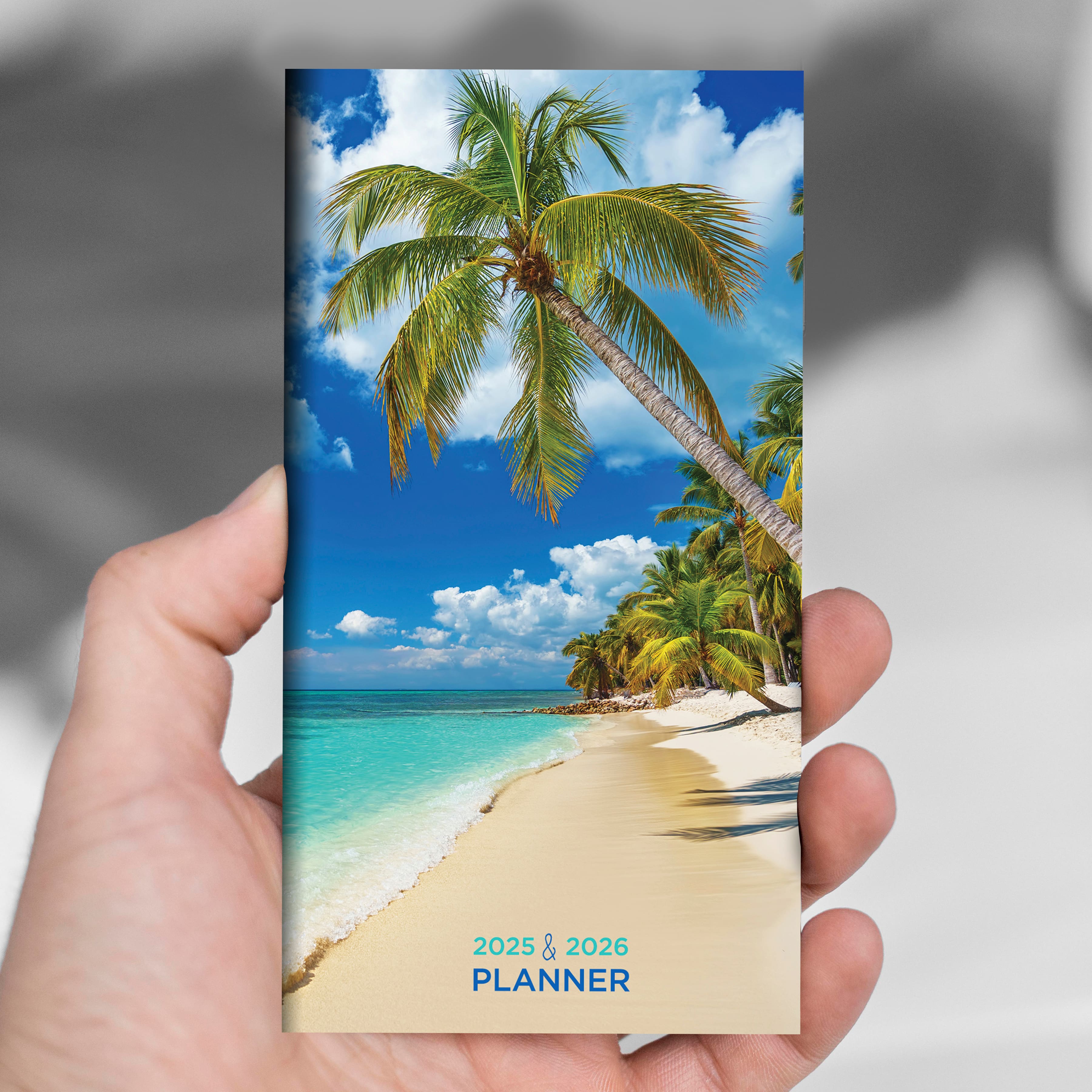 TF Publishing 2025 - 2026 Beaches Small Monthly Pocket Planner