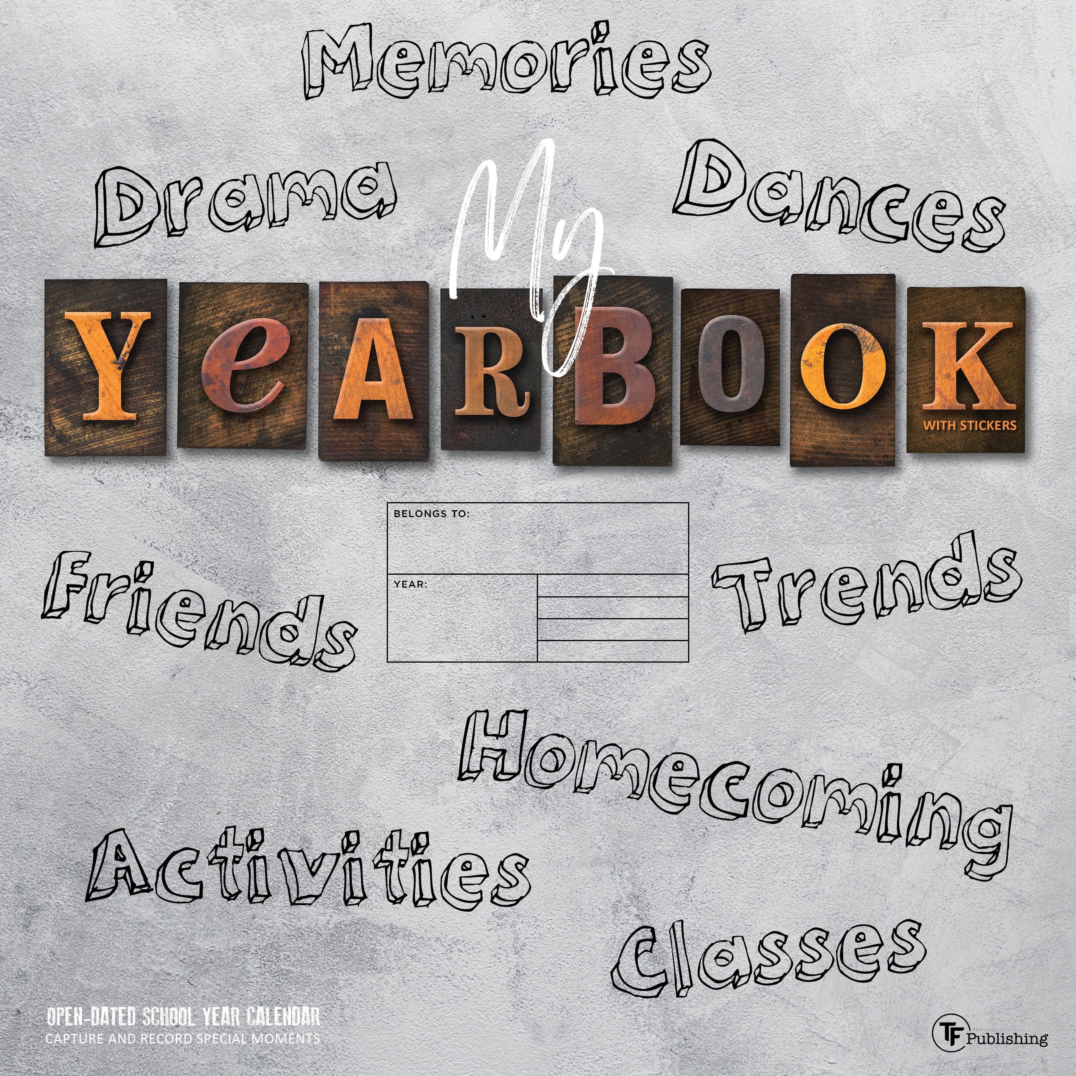 TF Publishing My Year Book Undated Memory Wall Calendar