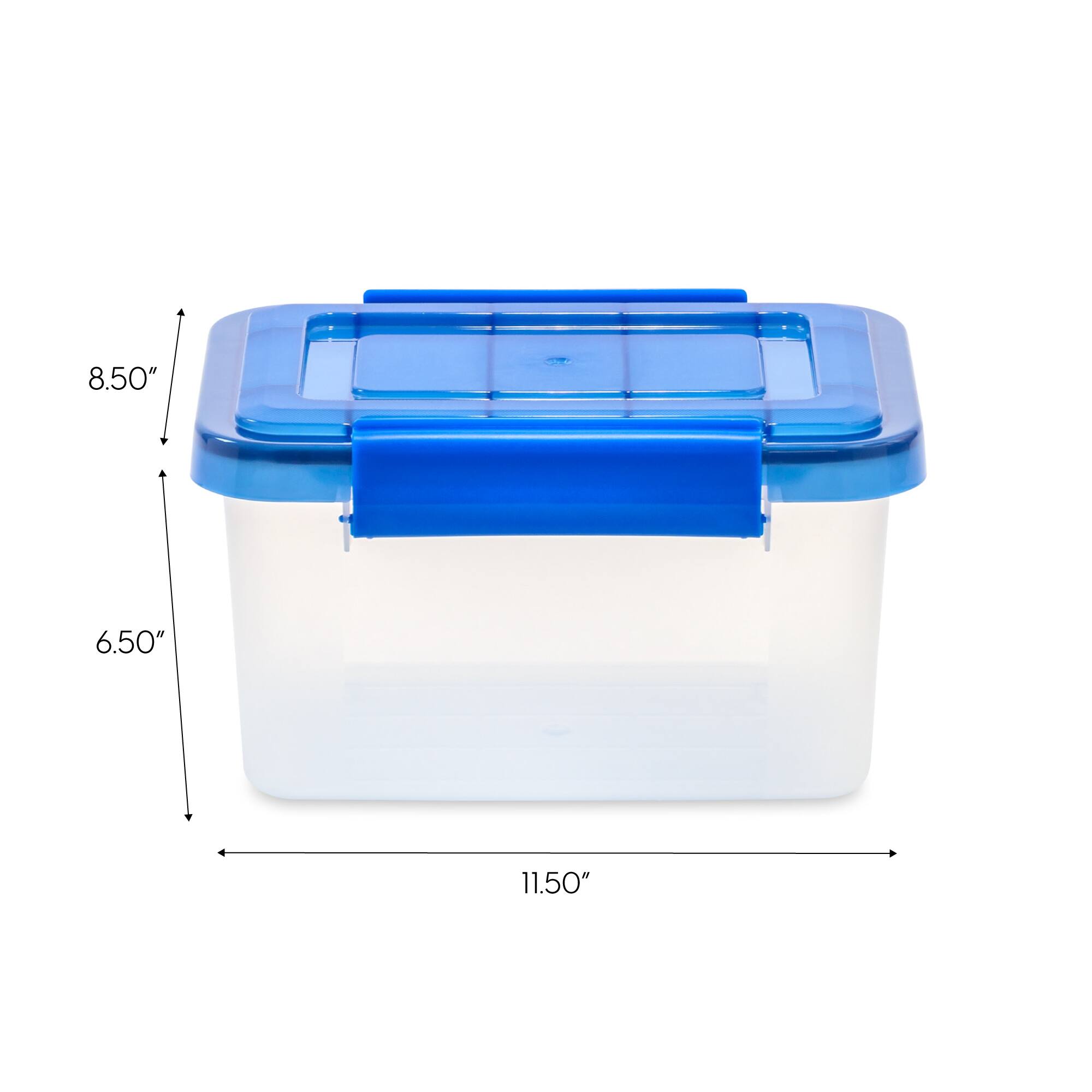 IRIS&#xAE; Letter &#x26; Legal Size Element Resistant Clear File Box