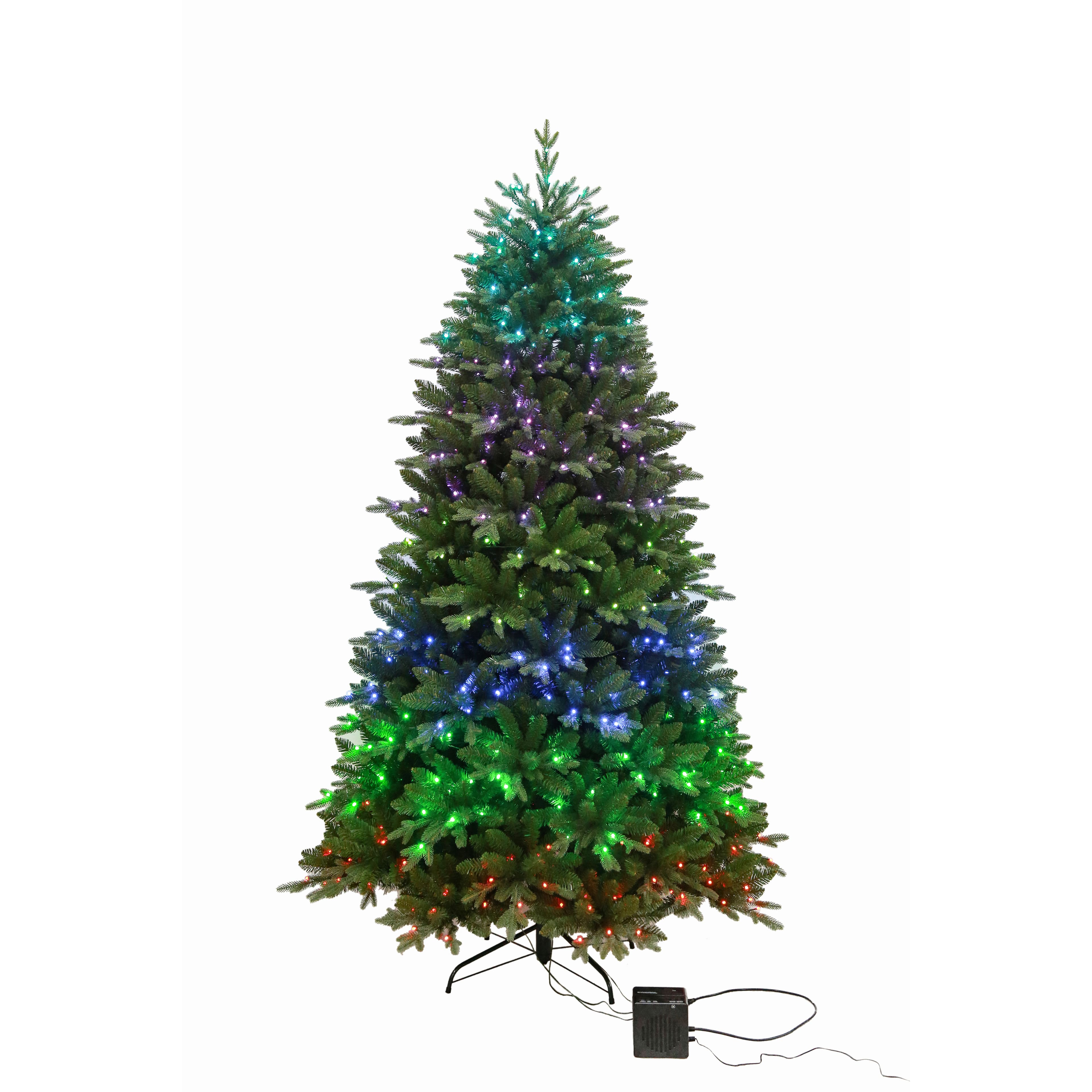 7.5ft. Pre-Lit Melody Spruce Artificial Christmas Tree, Music Sync Colour Changing Mini LED Lights by Ashland&#xAE;