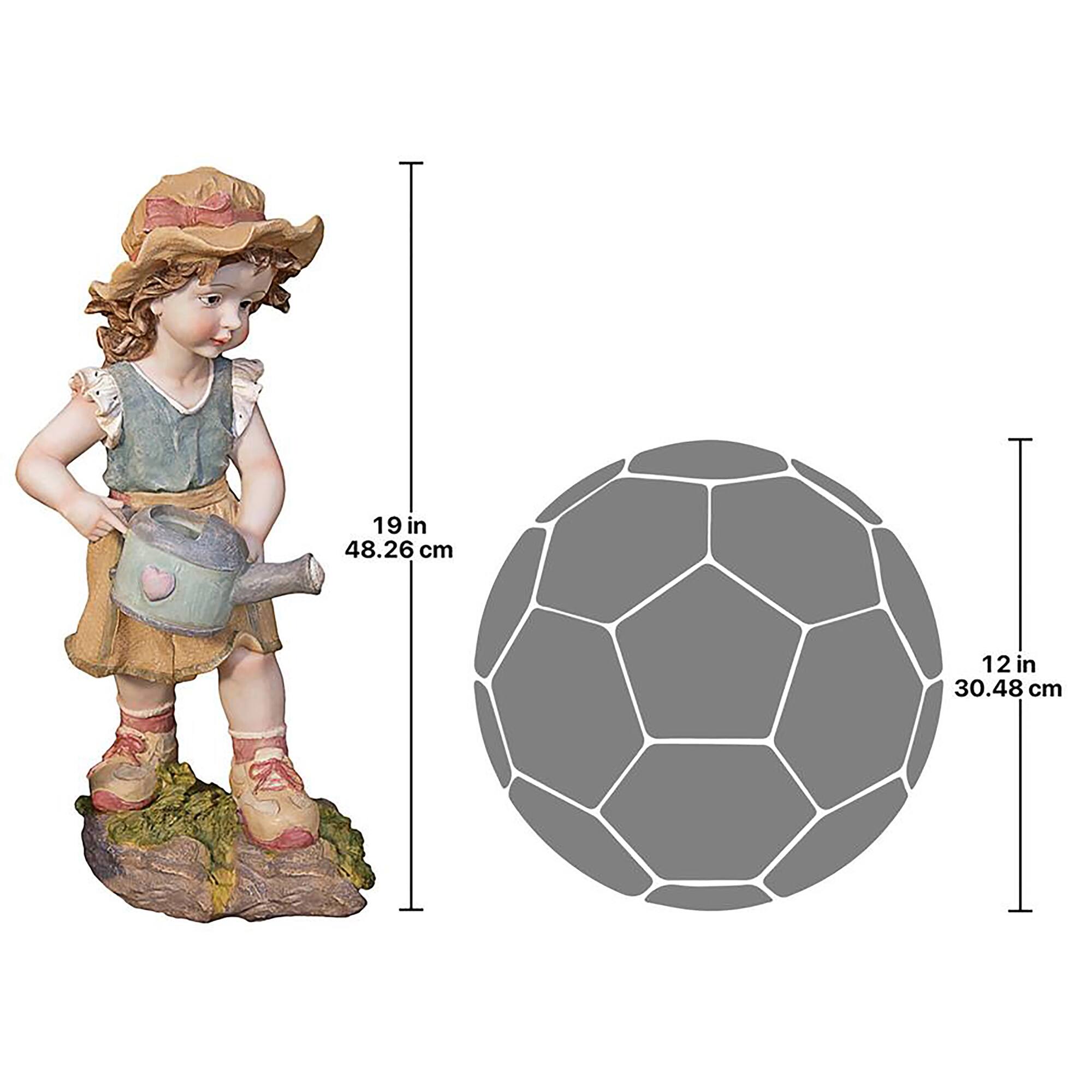 Design Toscano 19&#x22; Farmer Fanny Garden Statue