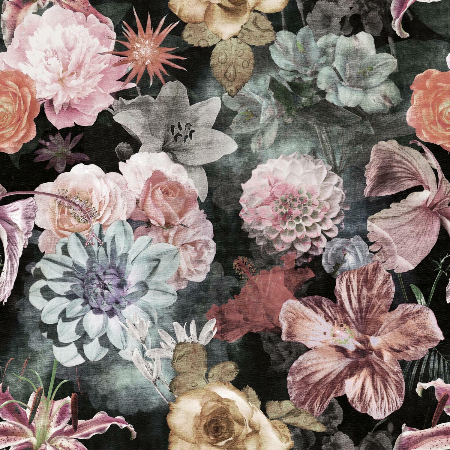 RoomMates Vintage Floral Blooms Peel &#x26; Stick Wallpaper