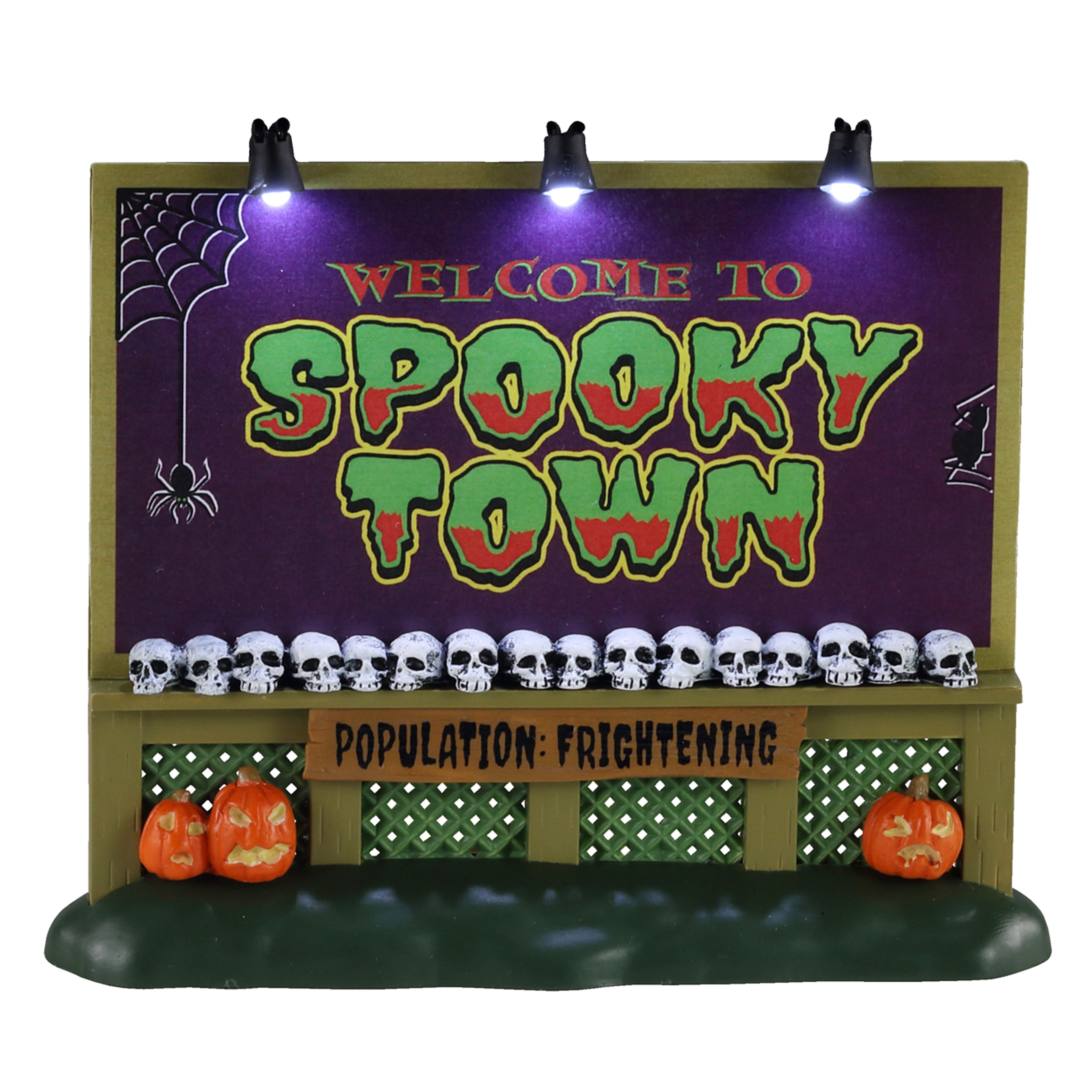 Lemax Spooky Town Battery Operated Sign