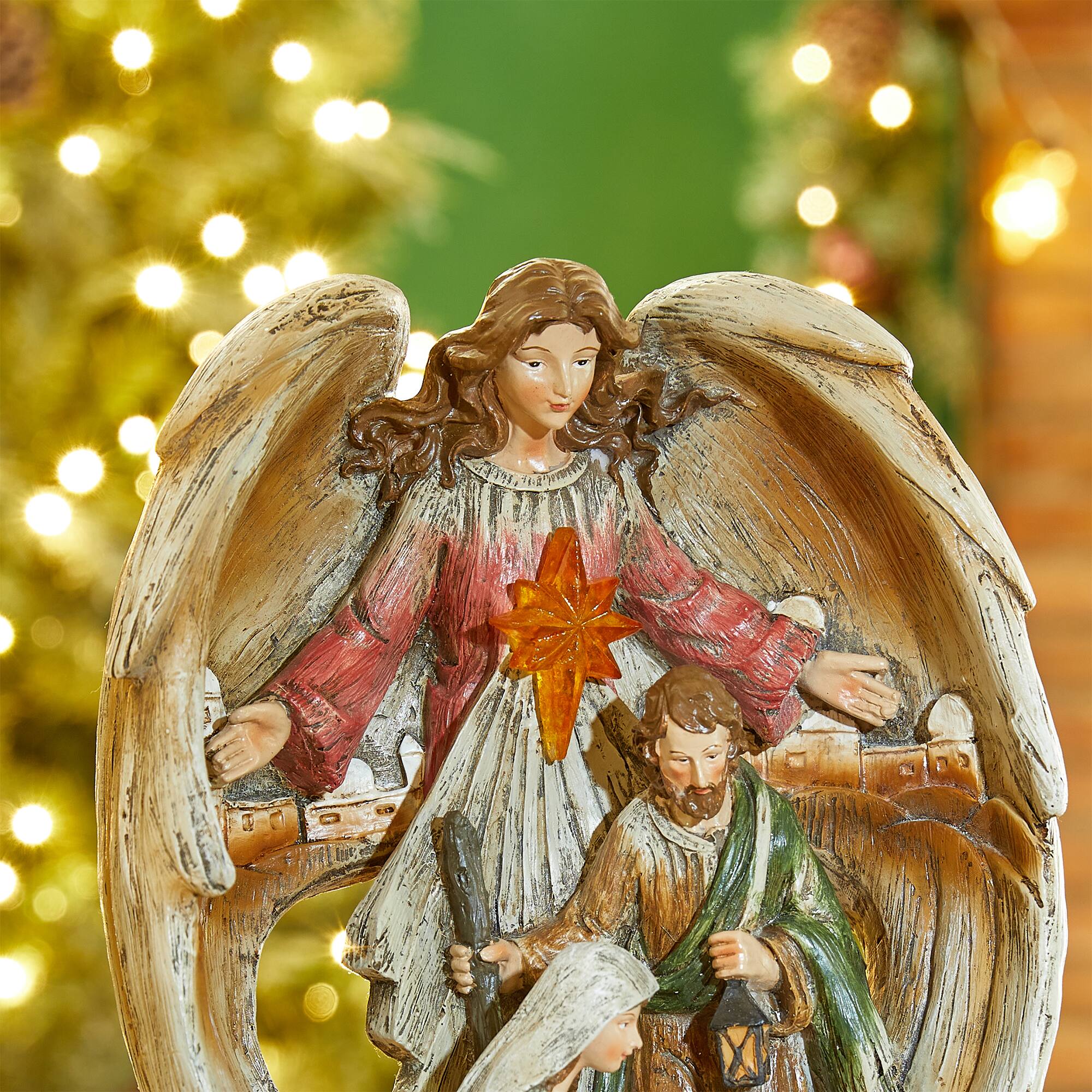 Glitzhome&#xAE; 11&#x22; Nativity D&#xE9;cor