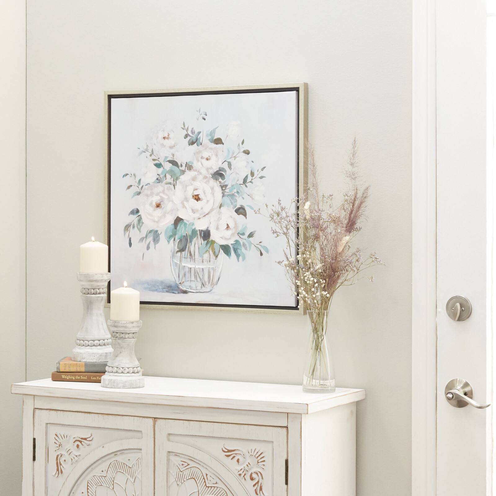 Multi Polystone French Country Framed Wall Art, 24&#x22; x 24&#x22; x 2&#x22;