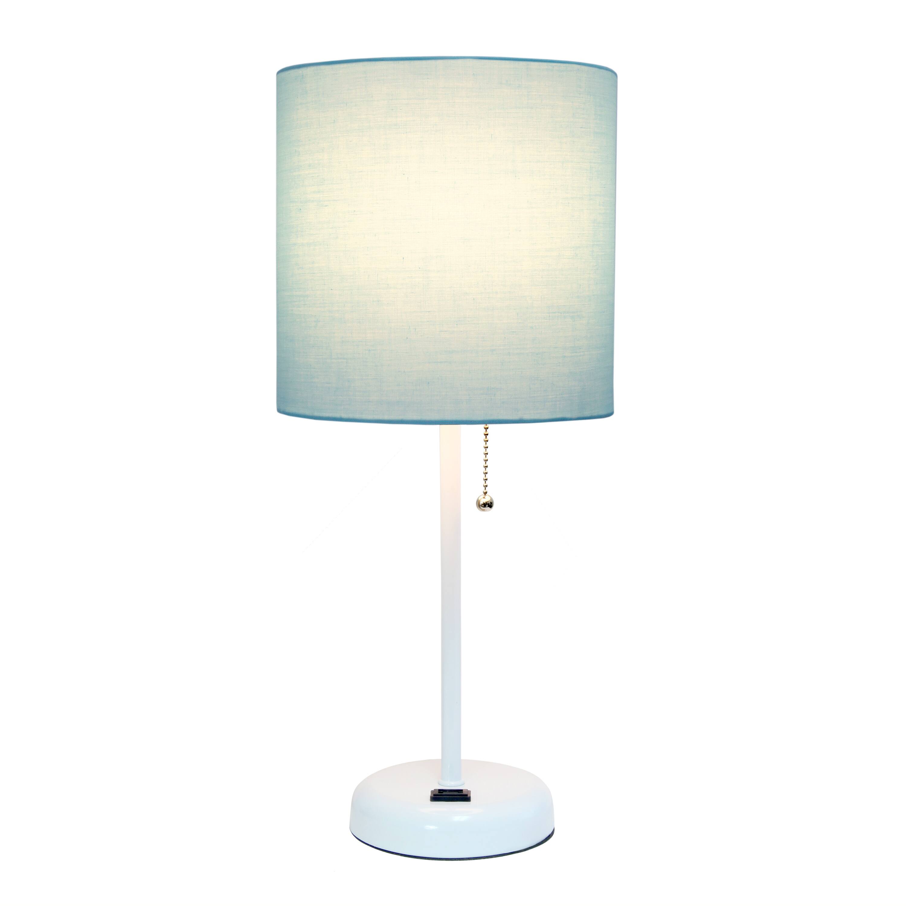 Creekwood Home Oslo 19.5&#x22; Power Outlet Table Lamp