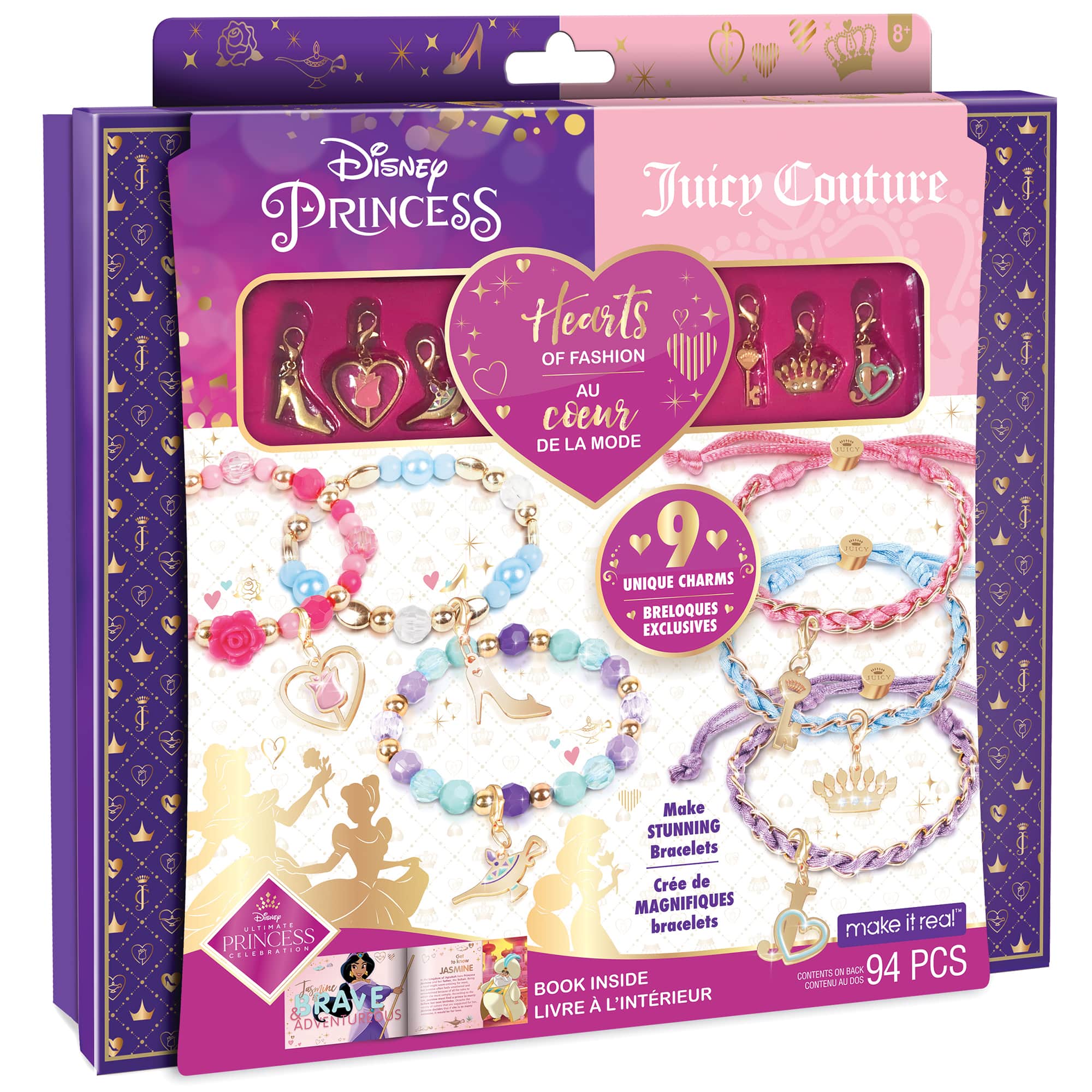 Make It Real Disney Princess x Juicy Couture Hearts of Fashion Bracelet Kit