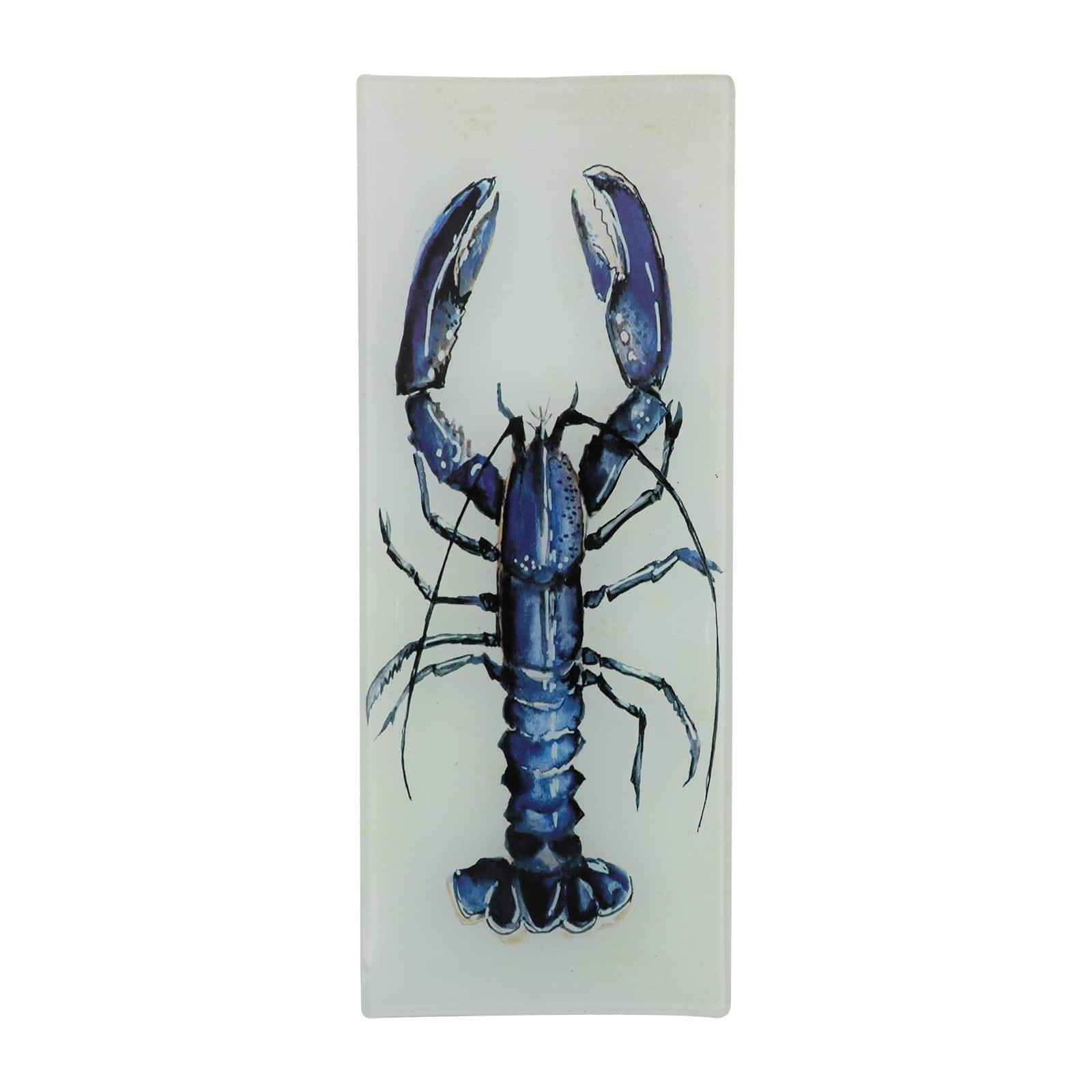 10&#x22; Blue Lobster Trinket Glass Dish by Ashland&#xAE;