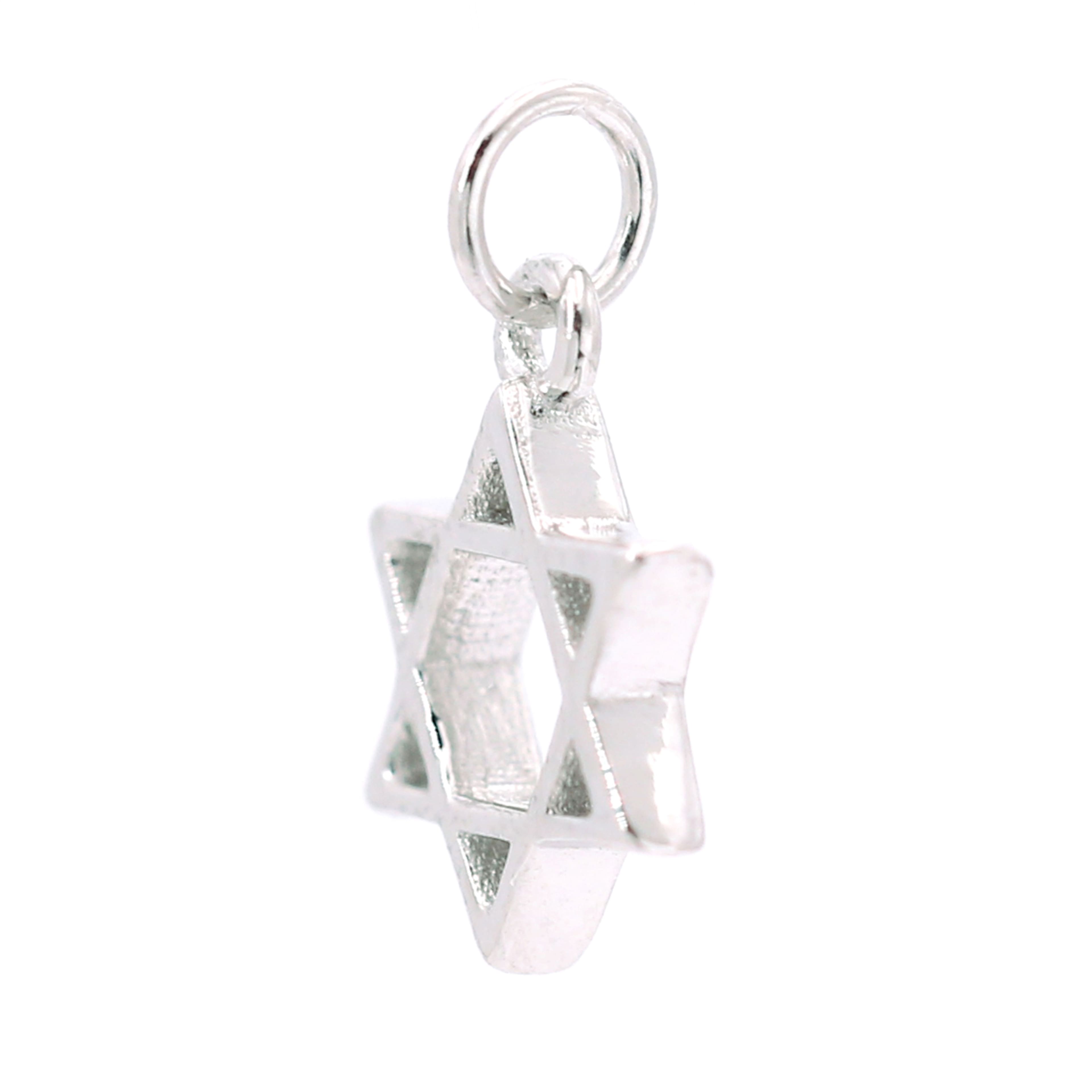 Breloque ic&#xF4;ne d&#x2019;&#xE9;toile de David en argent sterling de Bead Landing 