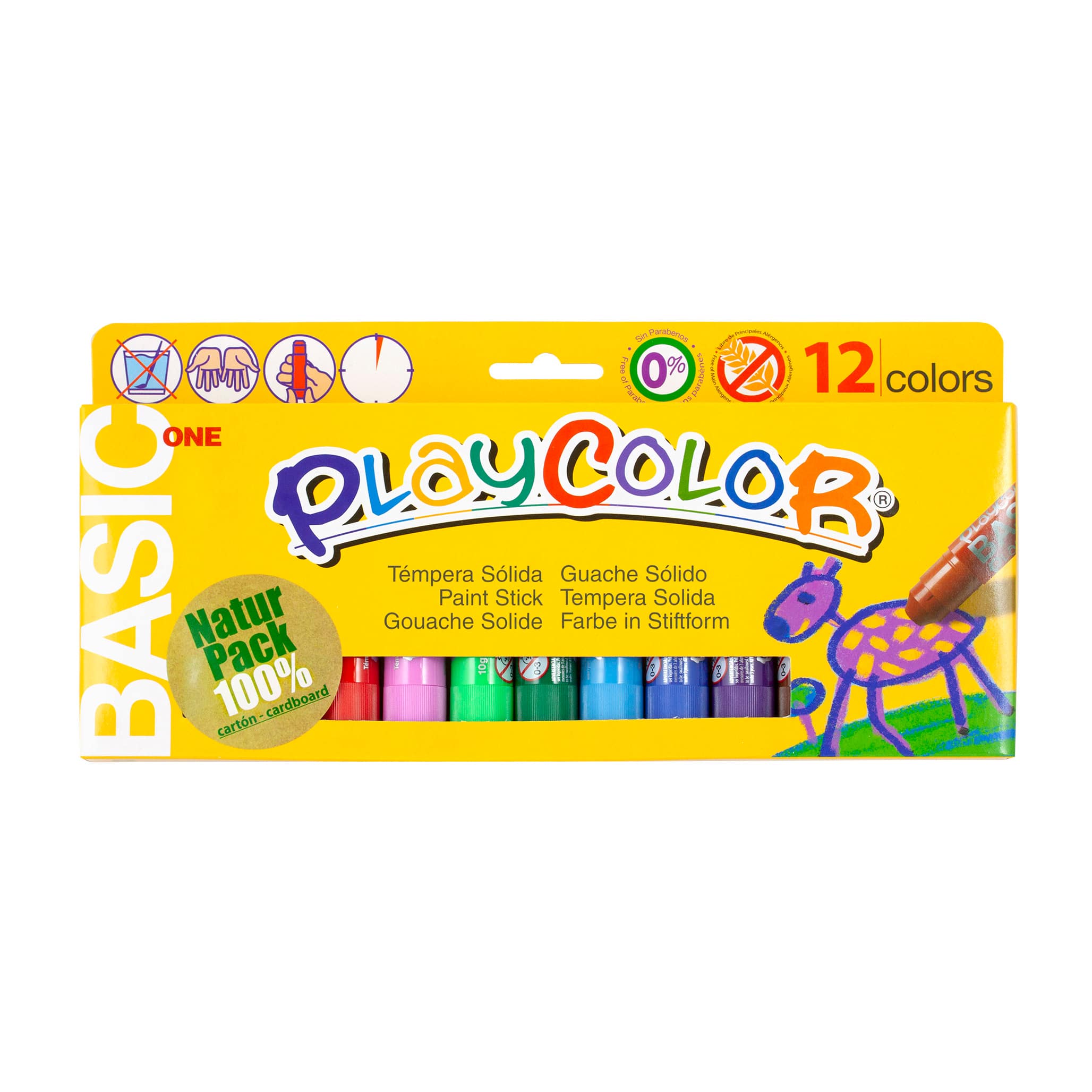Playcolor® 12-Piece Standard Colors Paint Sticks Set