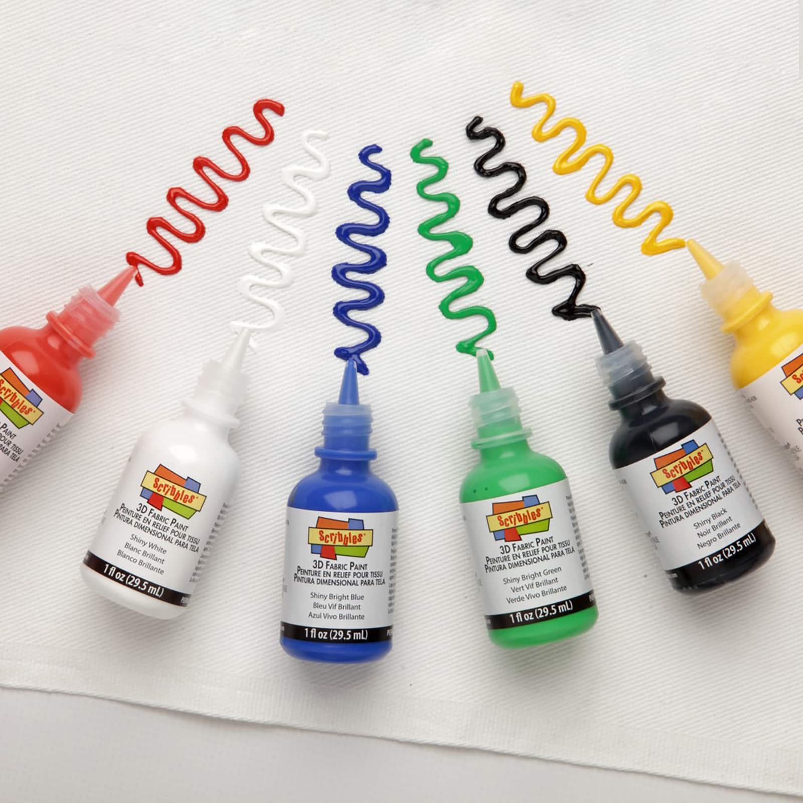 Scribbles® Shiny 3D Fabric Paint Set