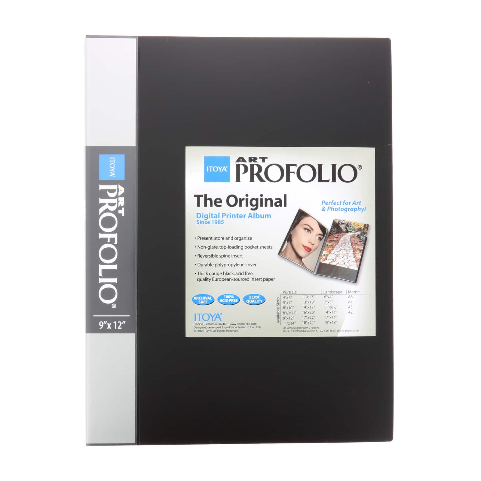 Itoya ProFolio Evolution 5x7 Black Photo Album with 48 Pages