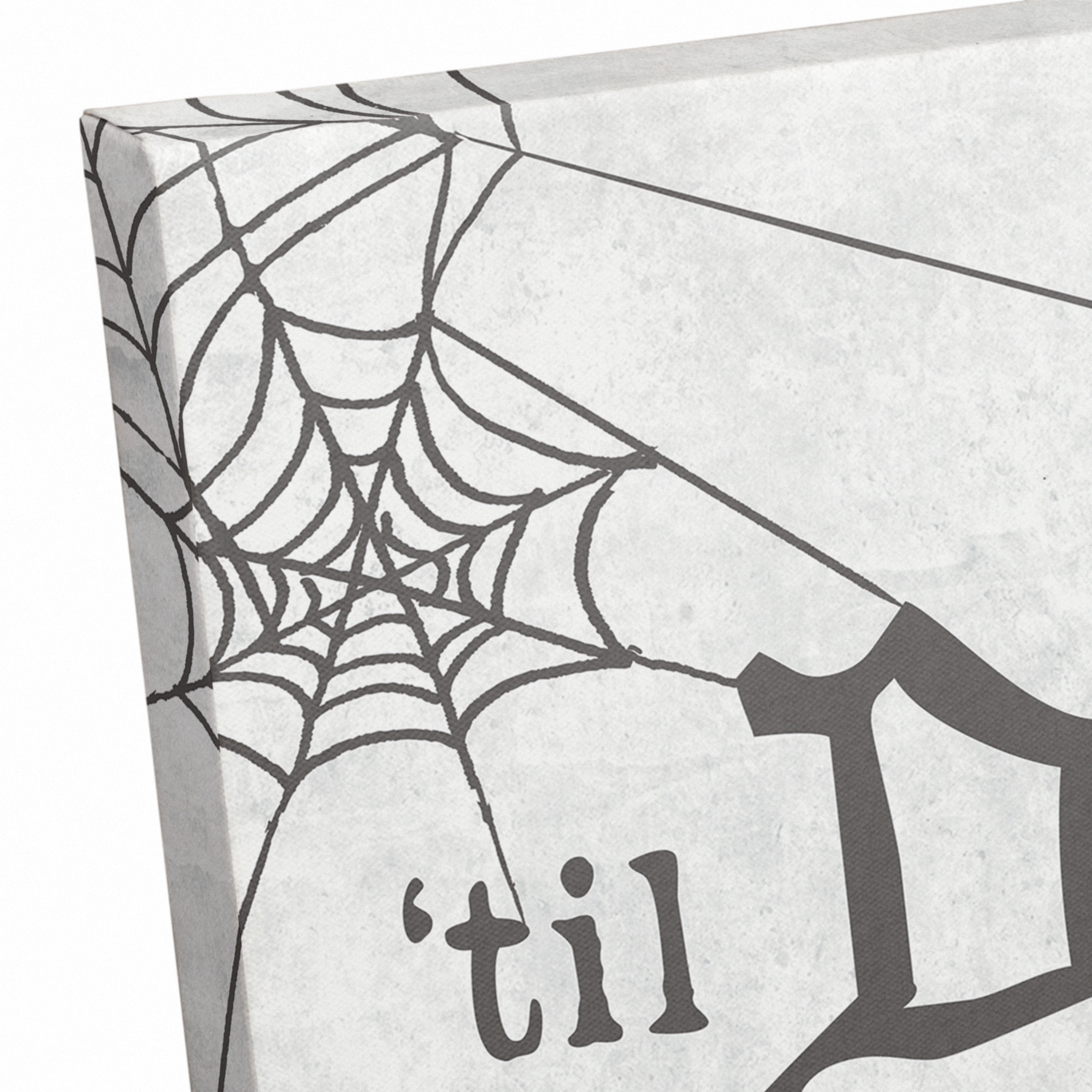 &#x27;Til Death Do Us Part Webs Canvas Wall Art