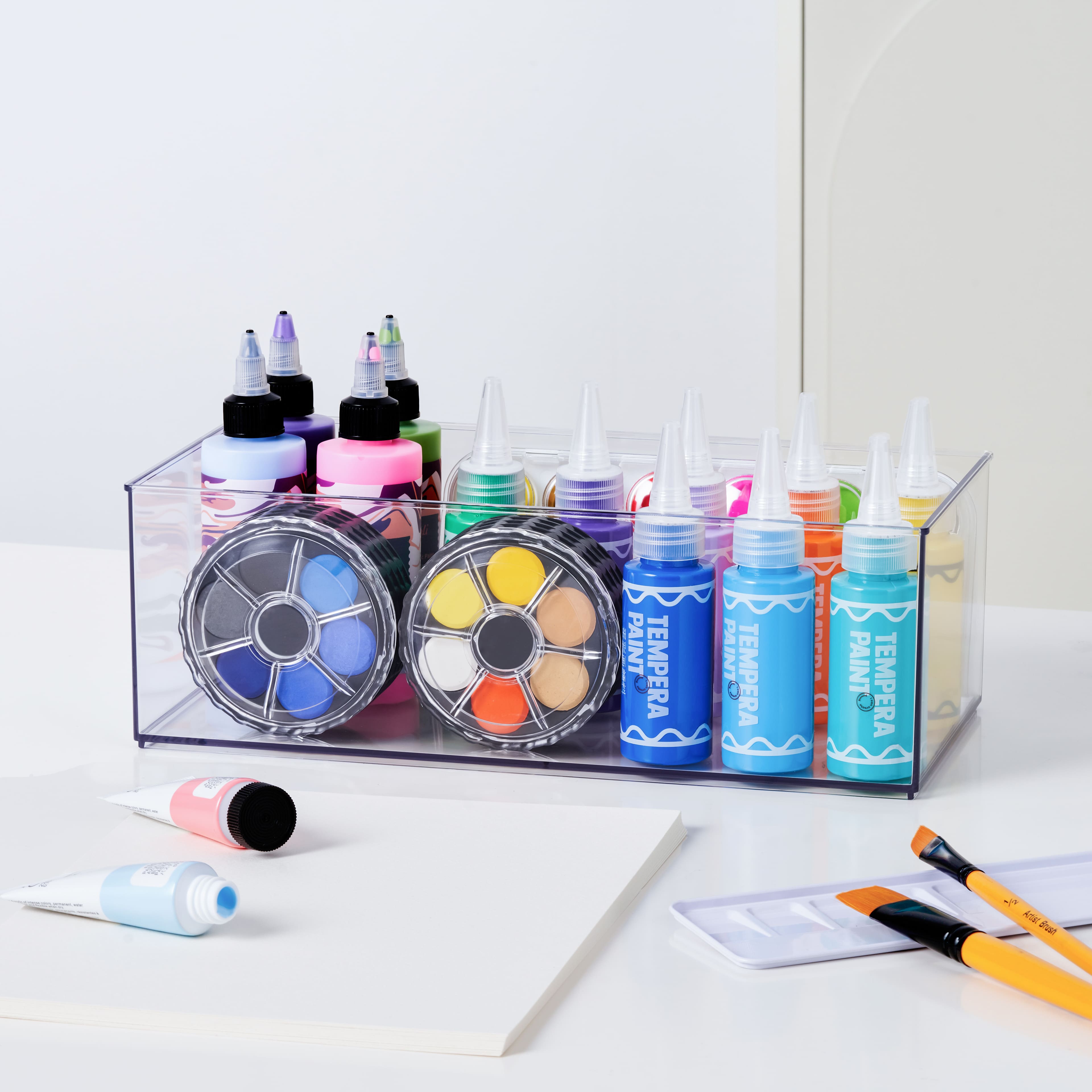 12 Pack: 12&#x22; x 6&#x22; Clear Stacking Storage Bin by Simply Tidy&#x2122;