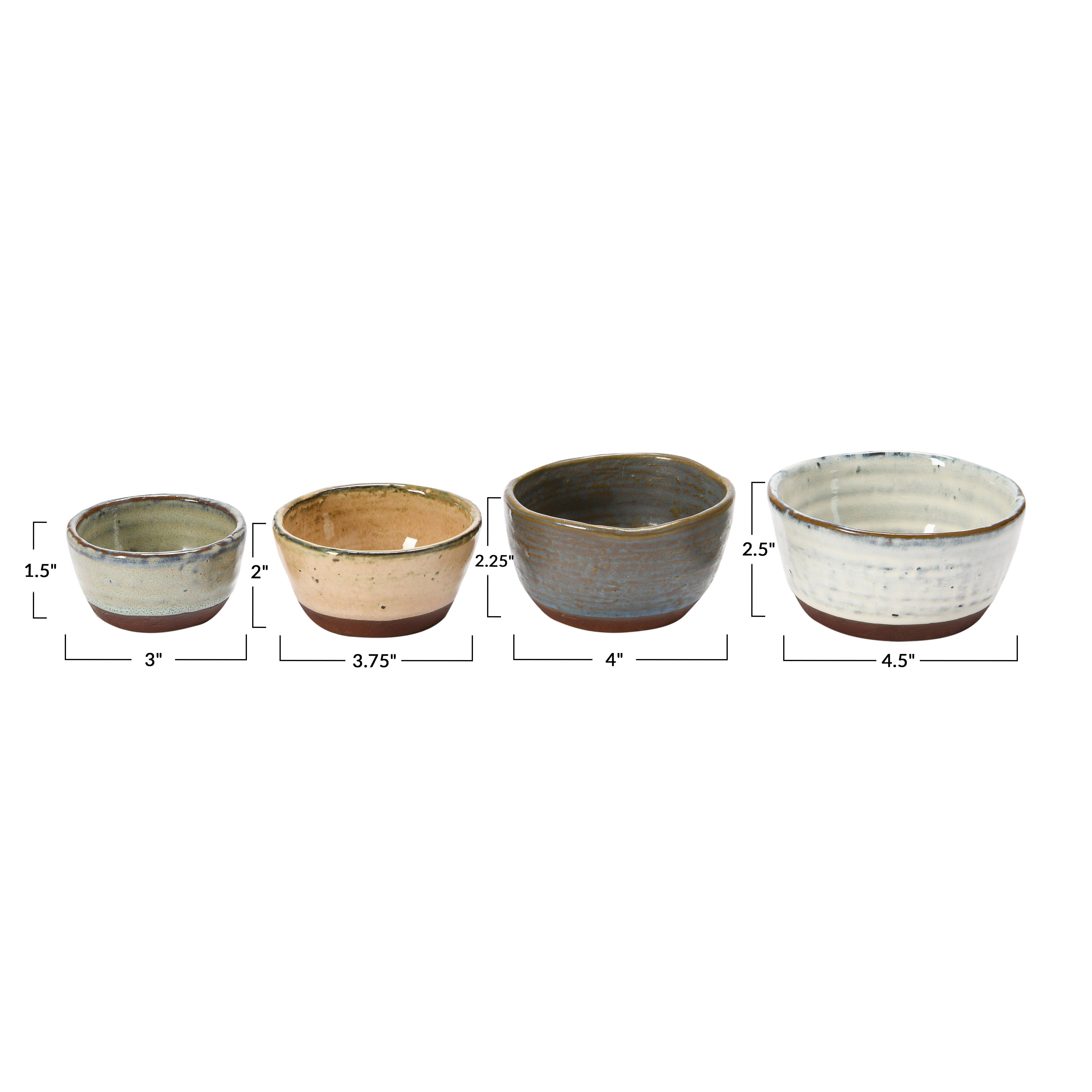 Hello Honey&#xAE; Stoneware Bowls with Reactive Glaze Finish, 4ct.