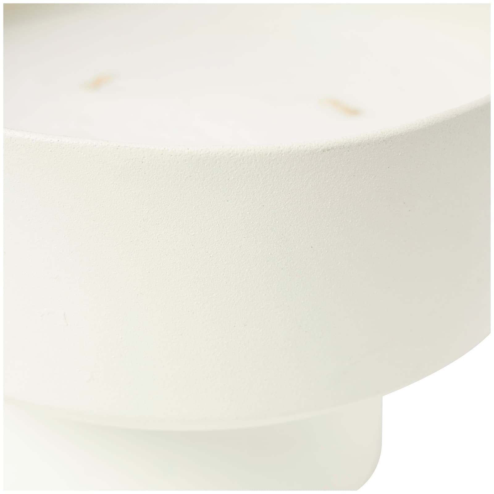 White Wax Cozy Cashmere Scented Candle with Elevated Matte White Container