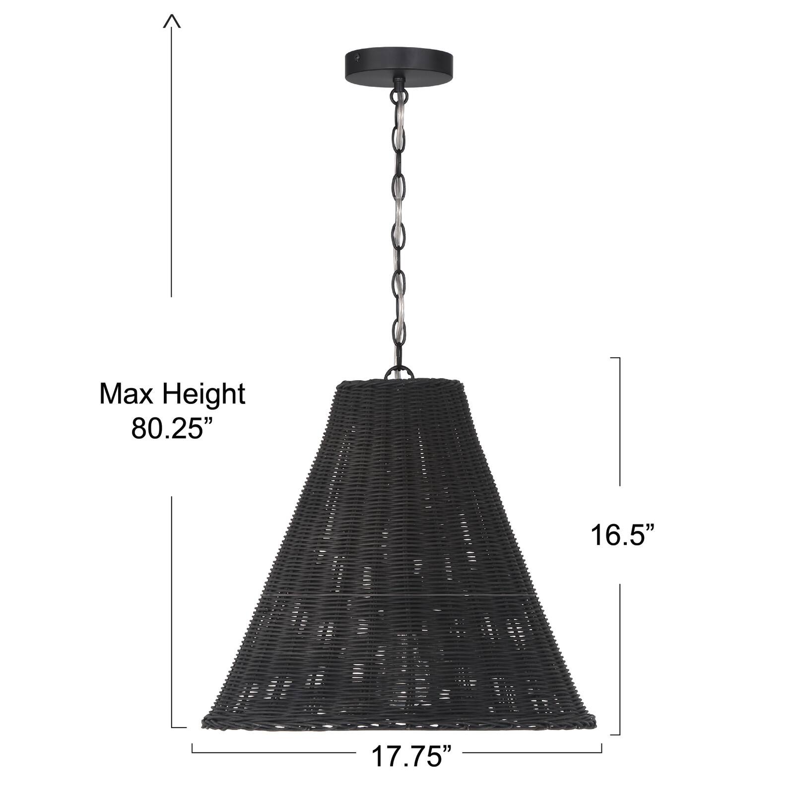Hello Honey&#xAE; Rattan Taper Pendant Light